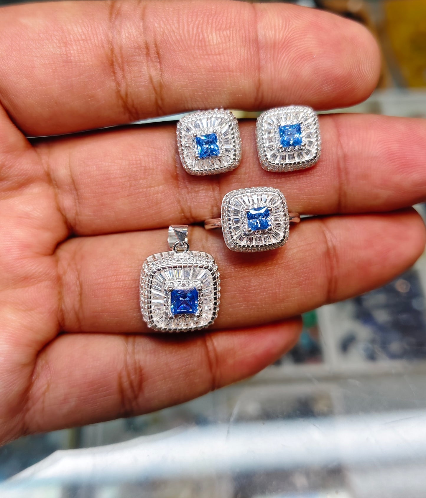 Jewelry Sets In Blue Topaz