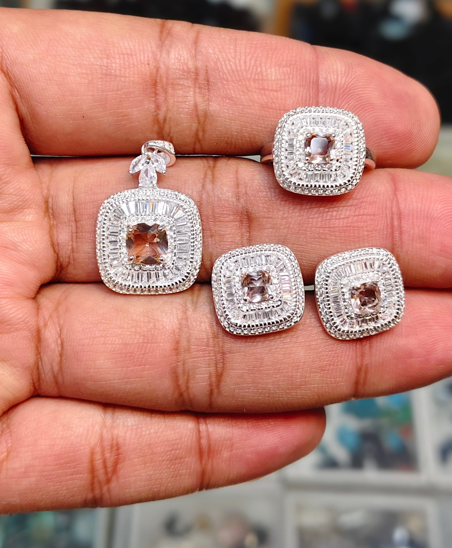 Jewelry Sets In Snokey Quartz