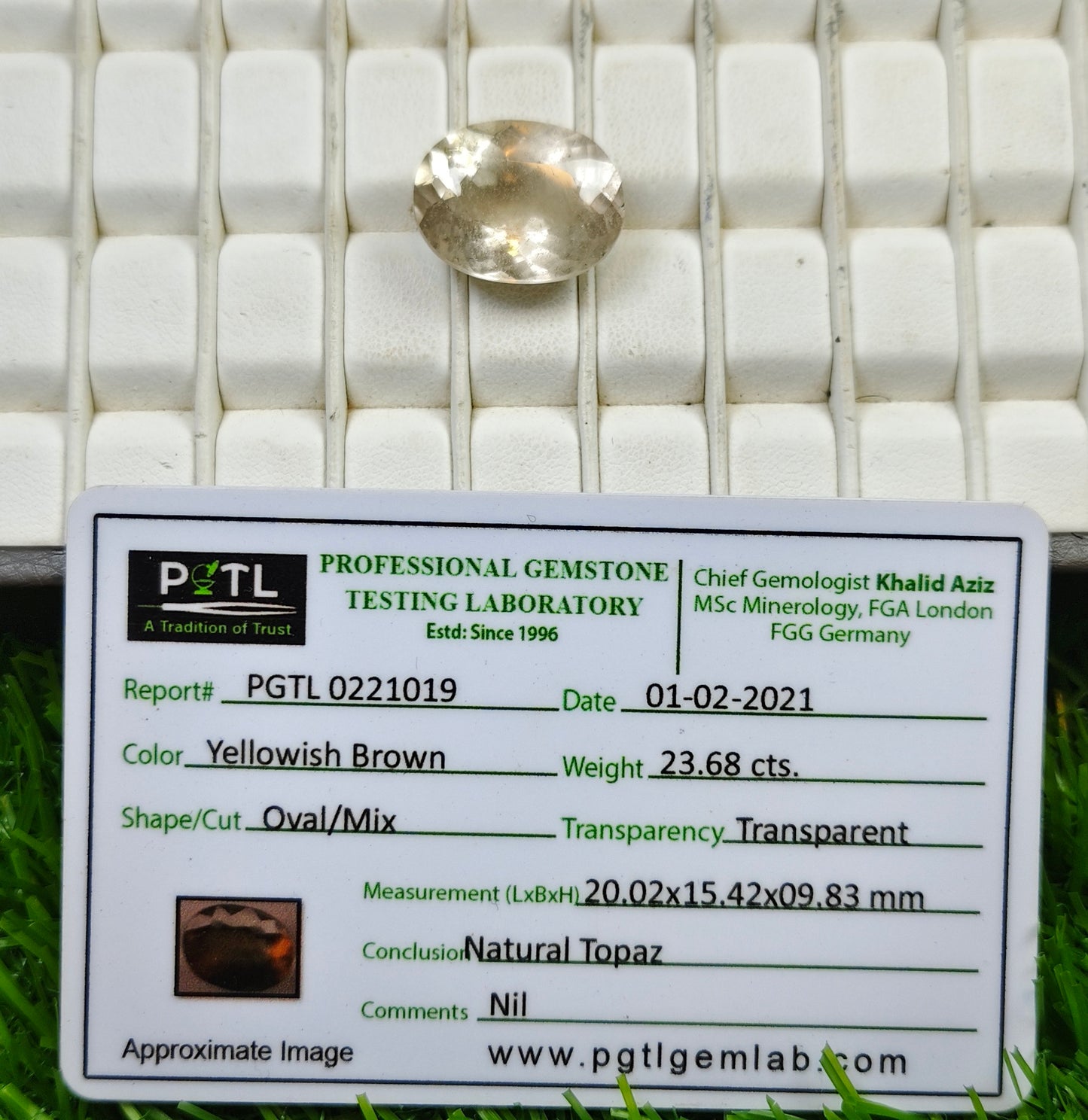 Smokey Quartz With Lab Certificate