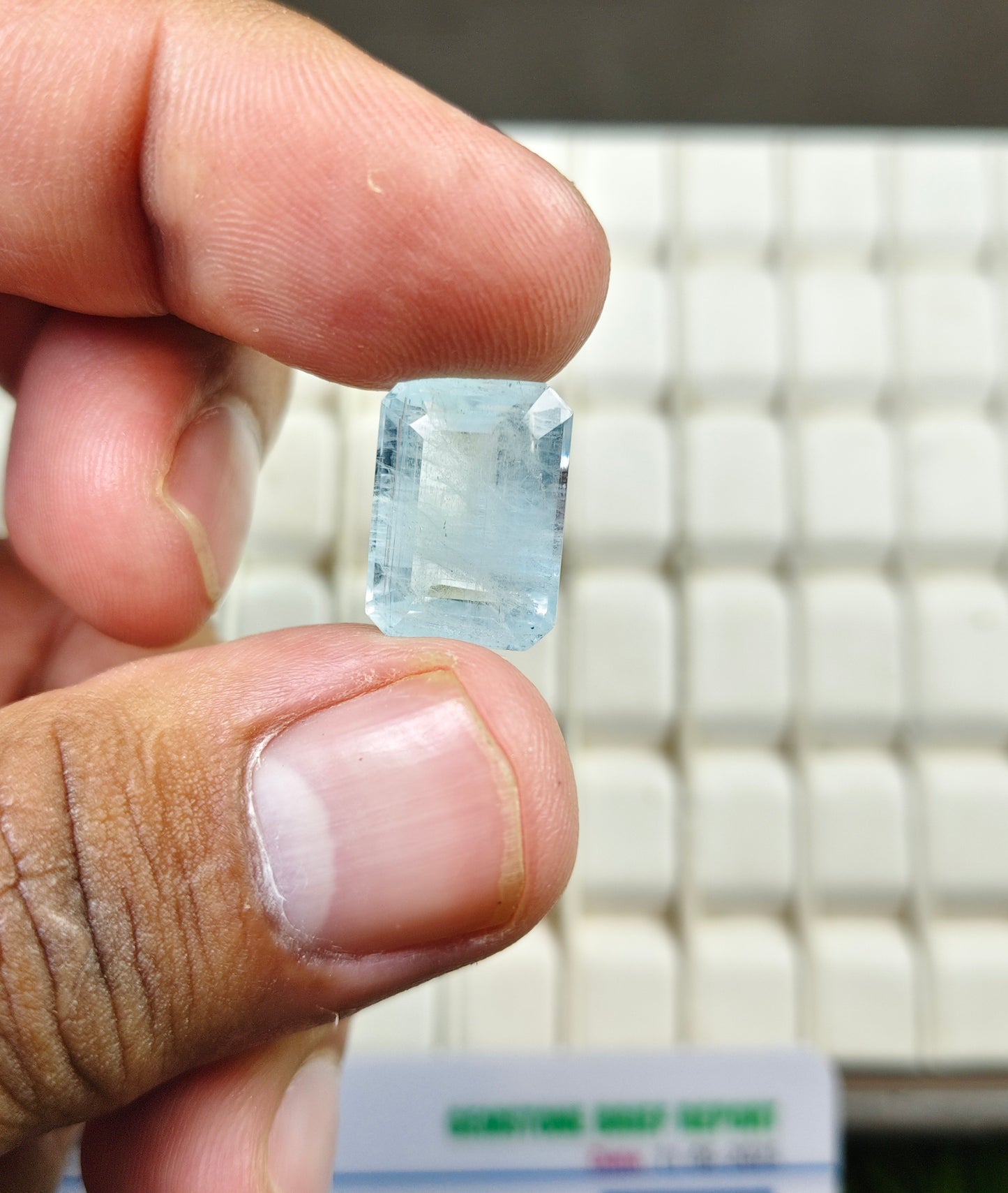 Premium Aquamarine With Lab Certificate