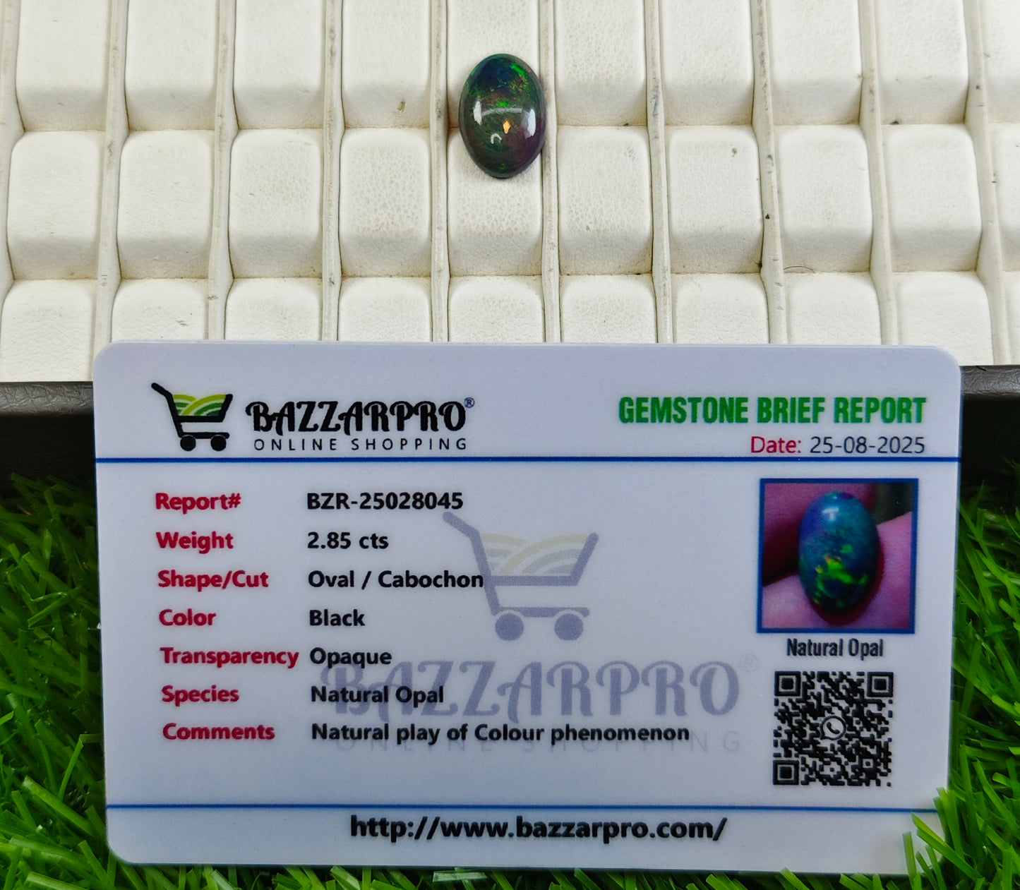 Fire Opal With Lab Certificate