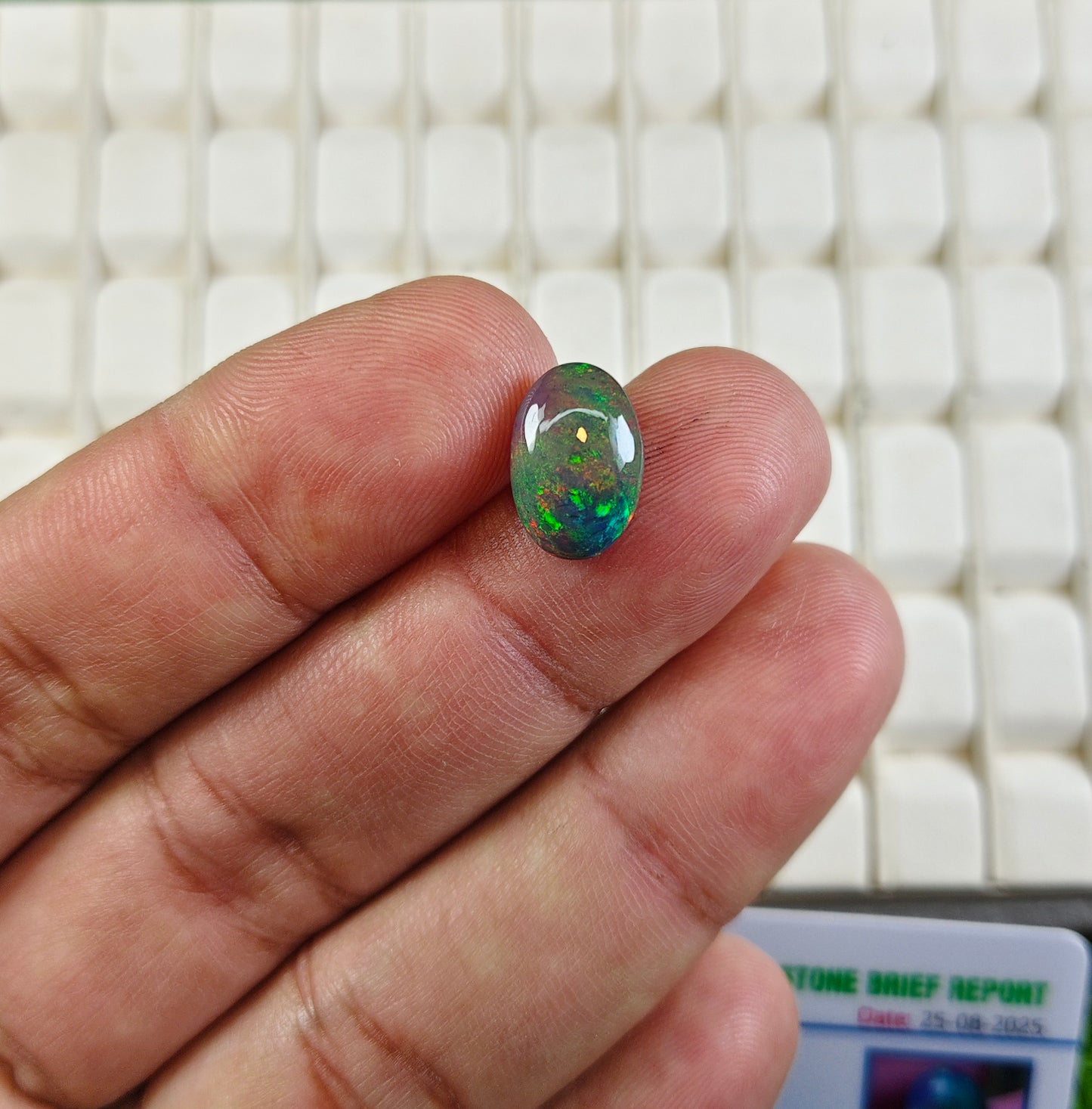 Fire Opal With Lab Certificate