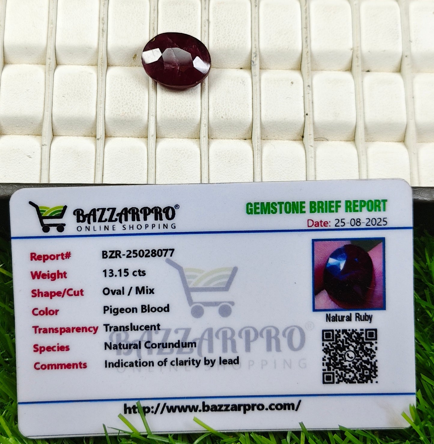 Premium Quality Ruby With Lab Certificate