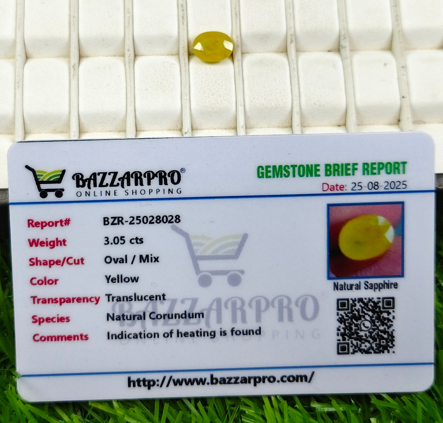 Premium Quality Pukhraj With Lab Certificate