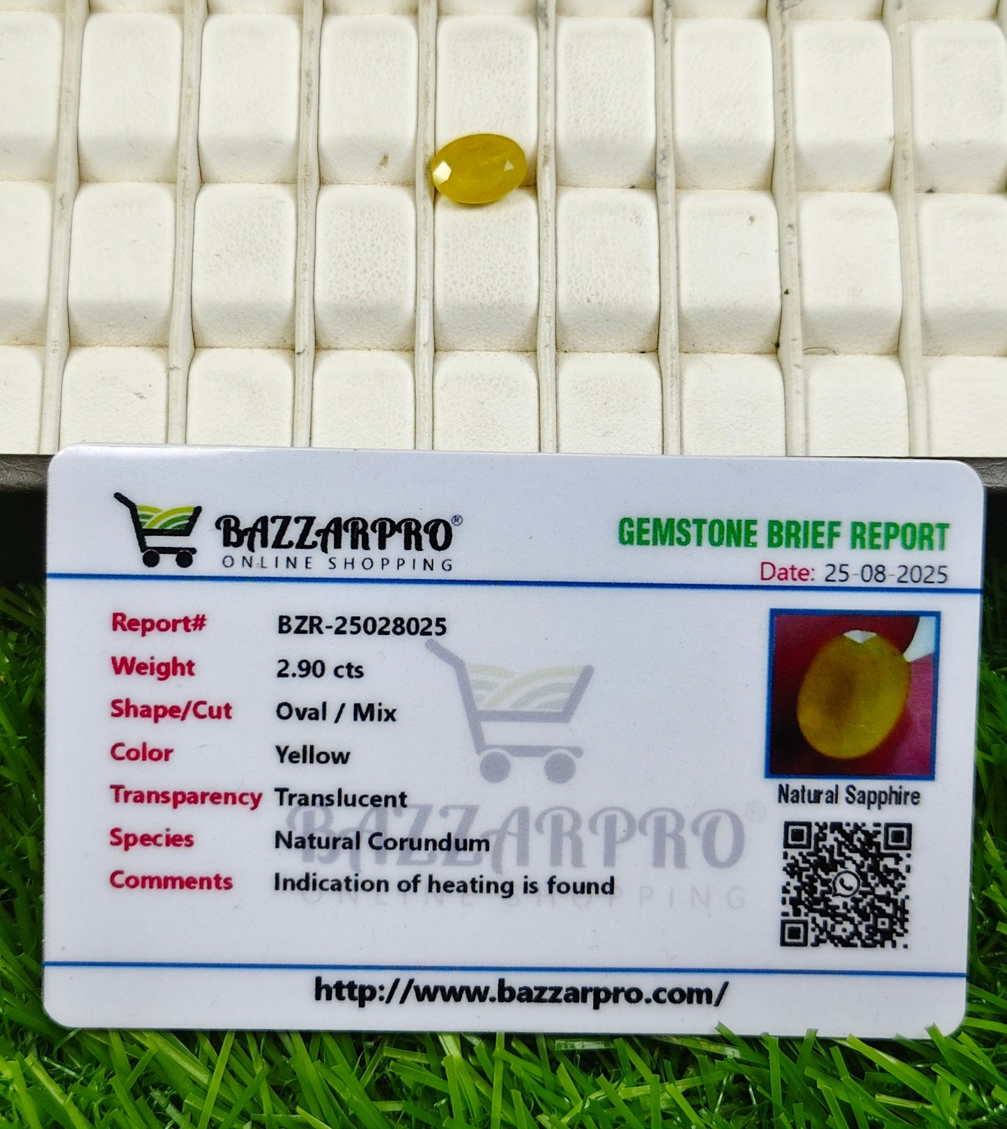 Premium Quality Pukhraj With Lab Certificate