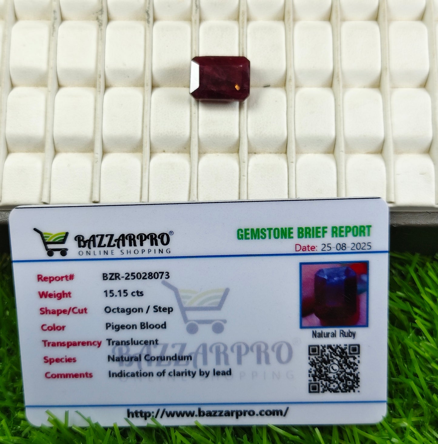 Premium Quality Ruby With Lab Certificate