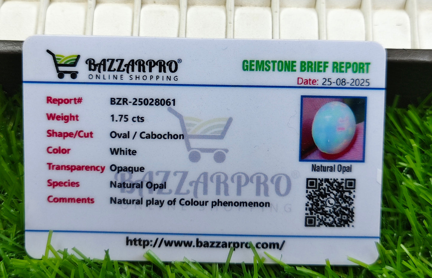 Full Fire Opal With Lab Certificate