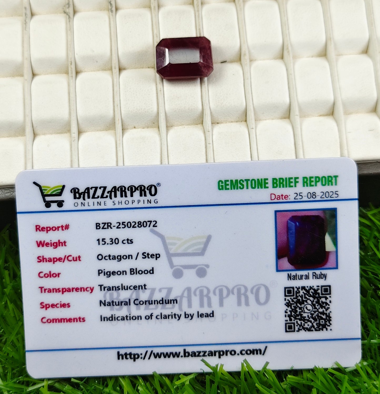 Premium Quality Ruby With Lab Certificate