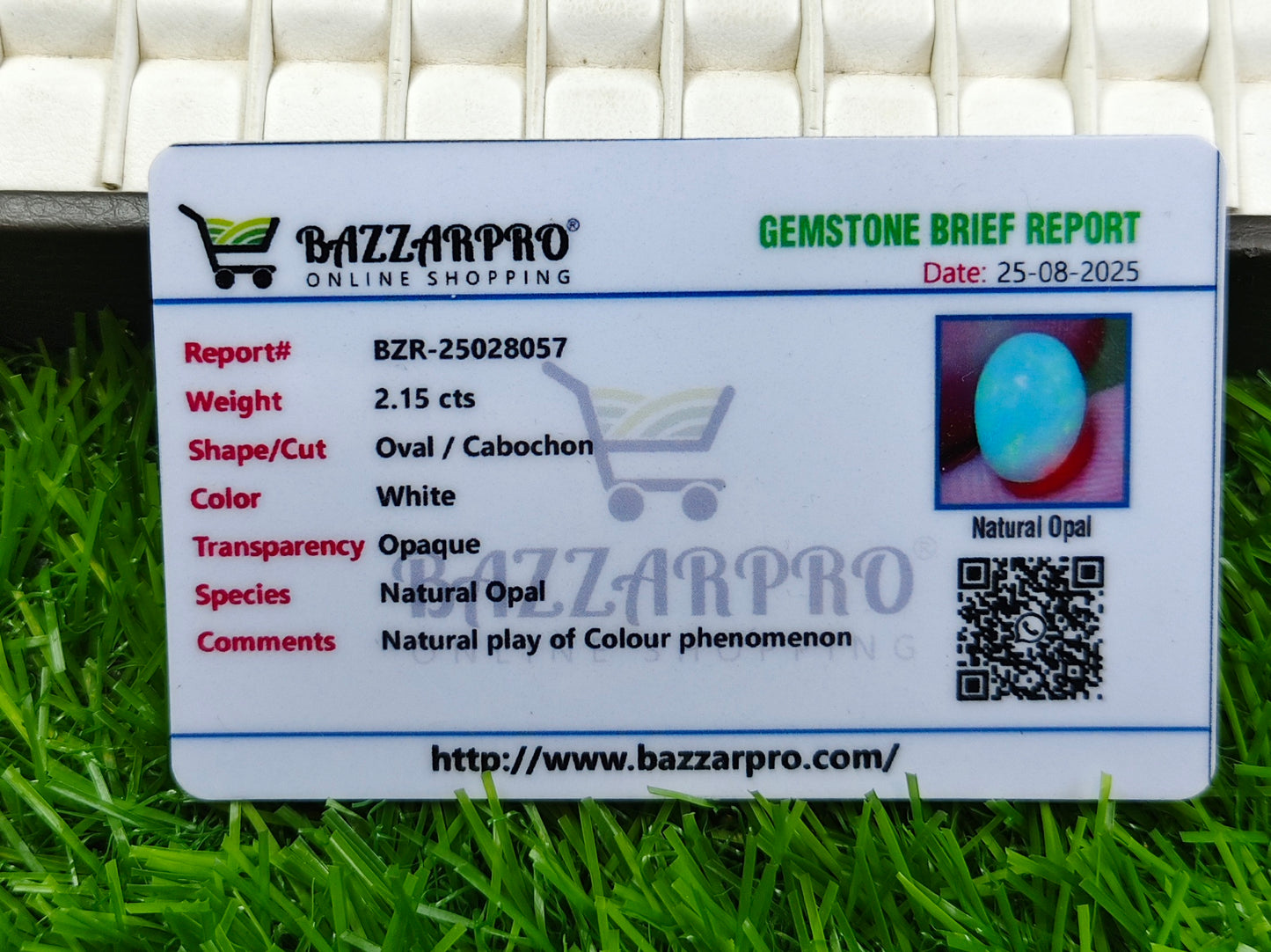 Full Fire Opal With Lab Certificate