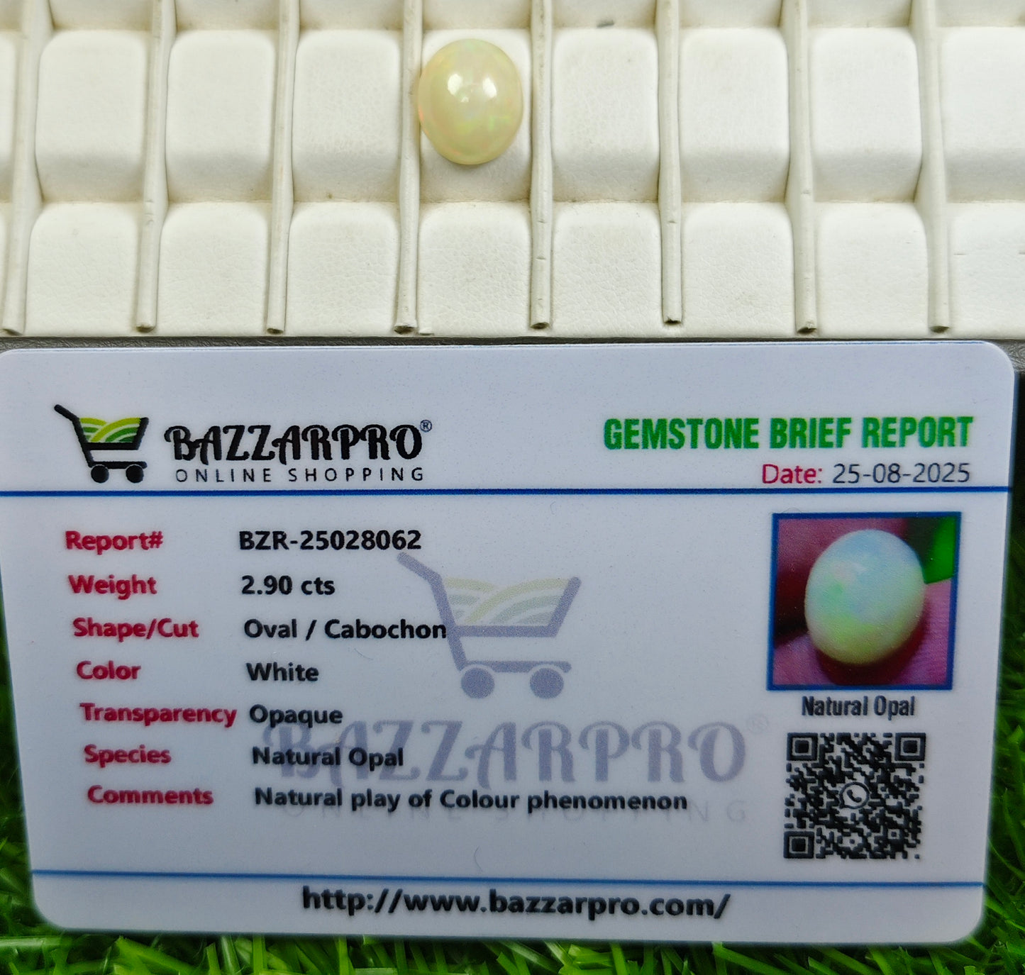 Full Fire Opal With Lab Certificate