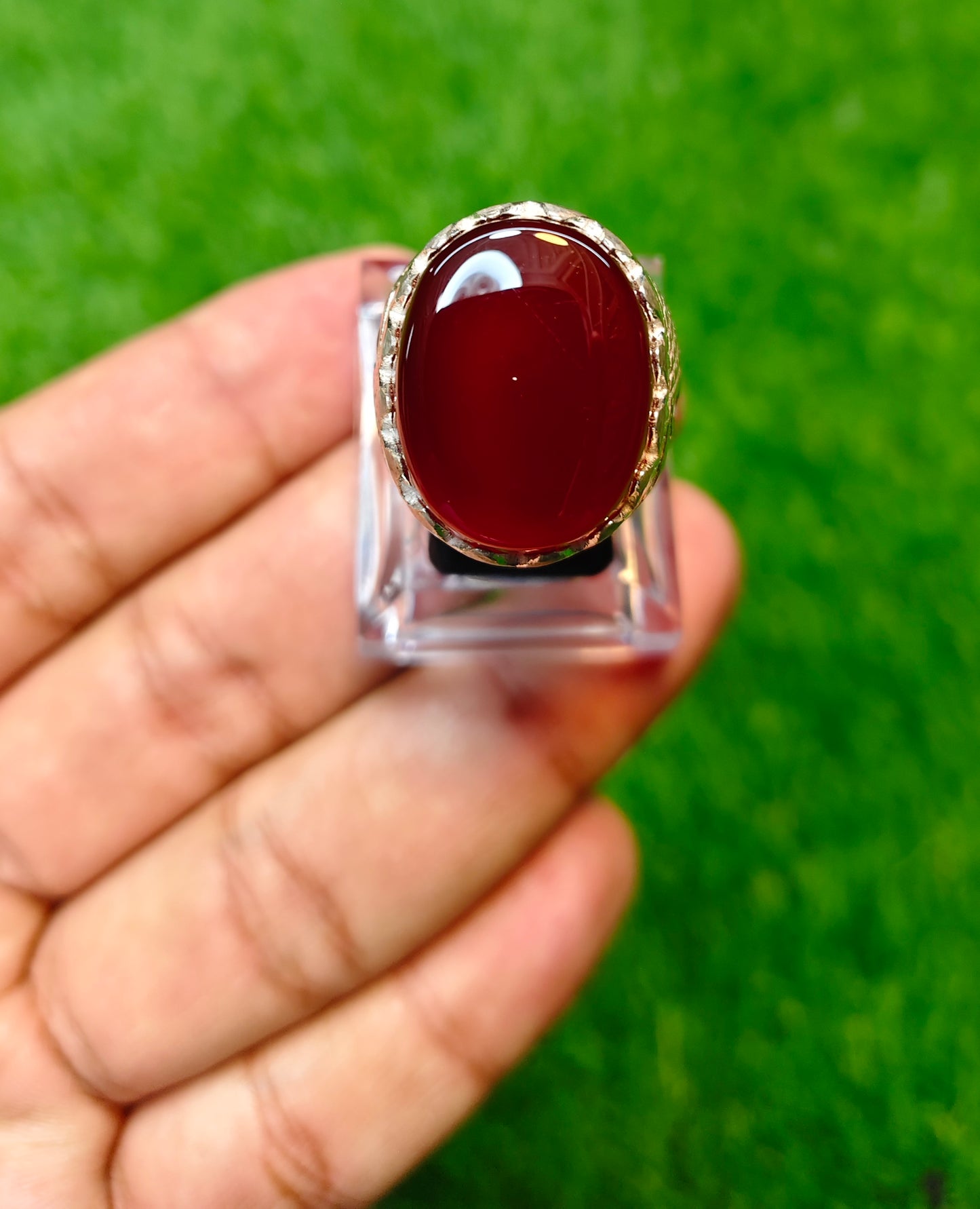 Yamni Aqeeq Ring