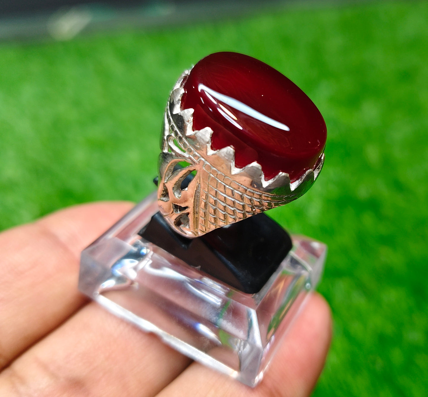 Yamni Aqeeq Ring