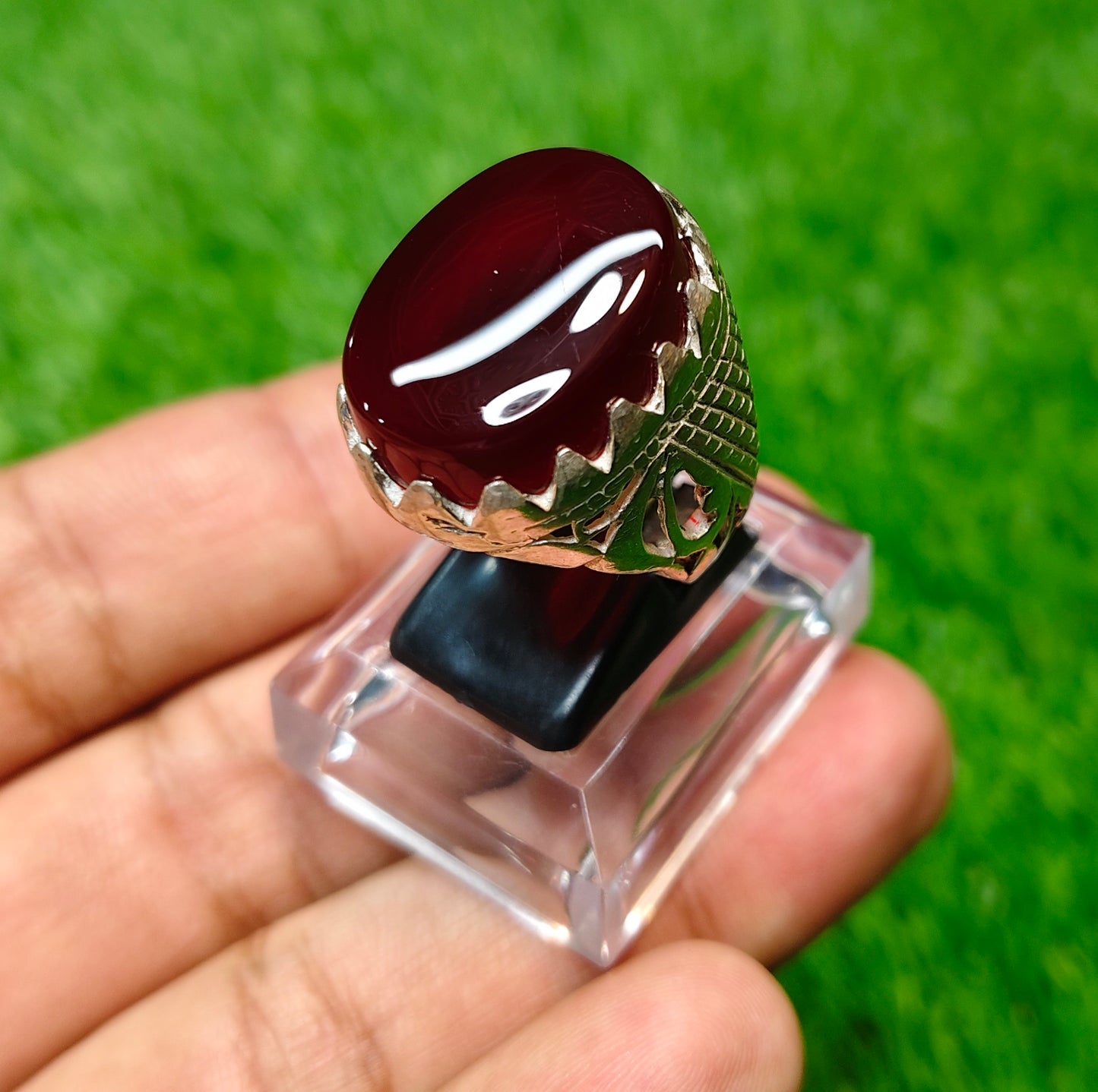 Yamni Aqeeq Ring