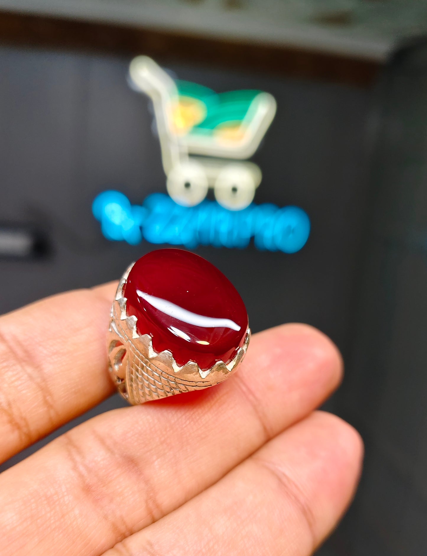 Yamni Aqeeq Ring