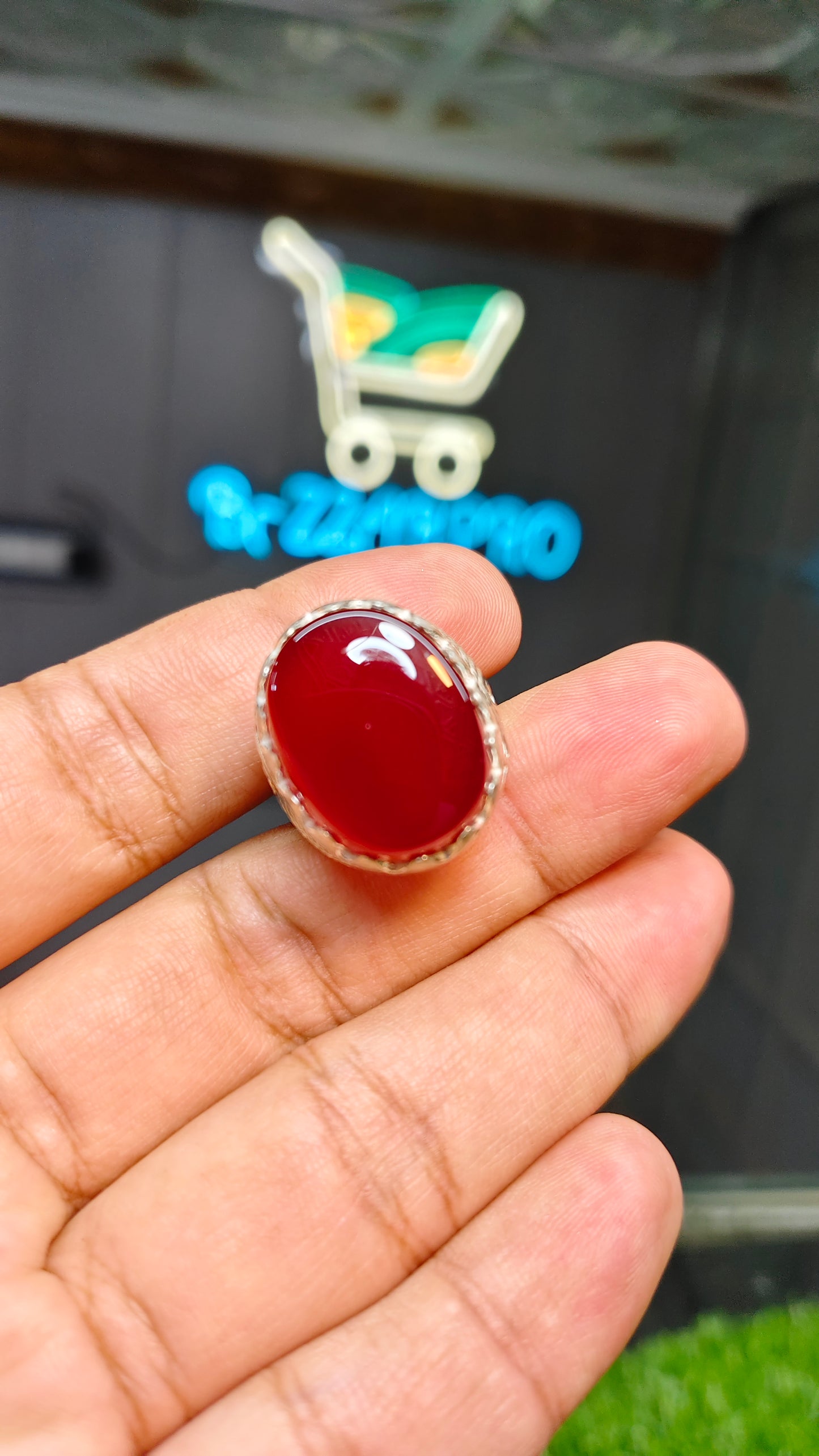 Yamni Aqeeq Ring