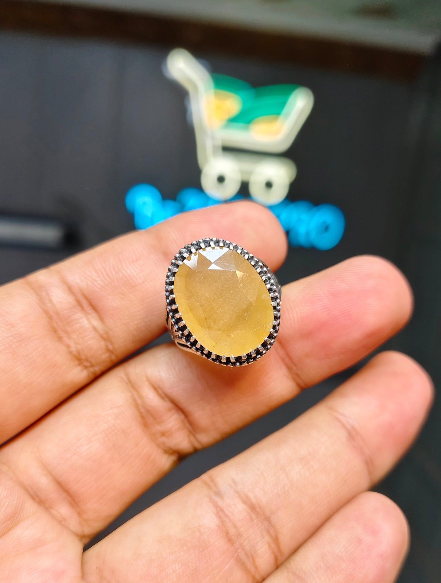 Premium Quality Pukhraj Ring