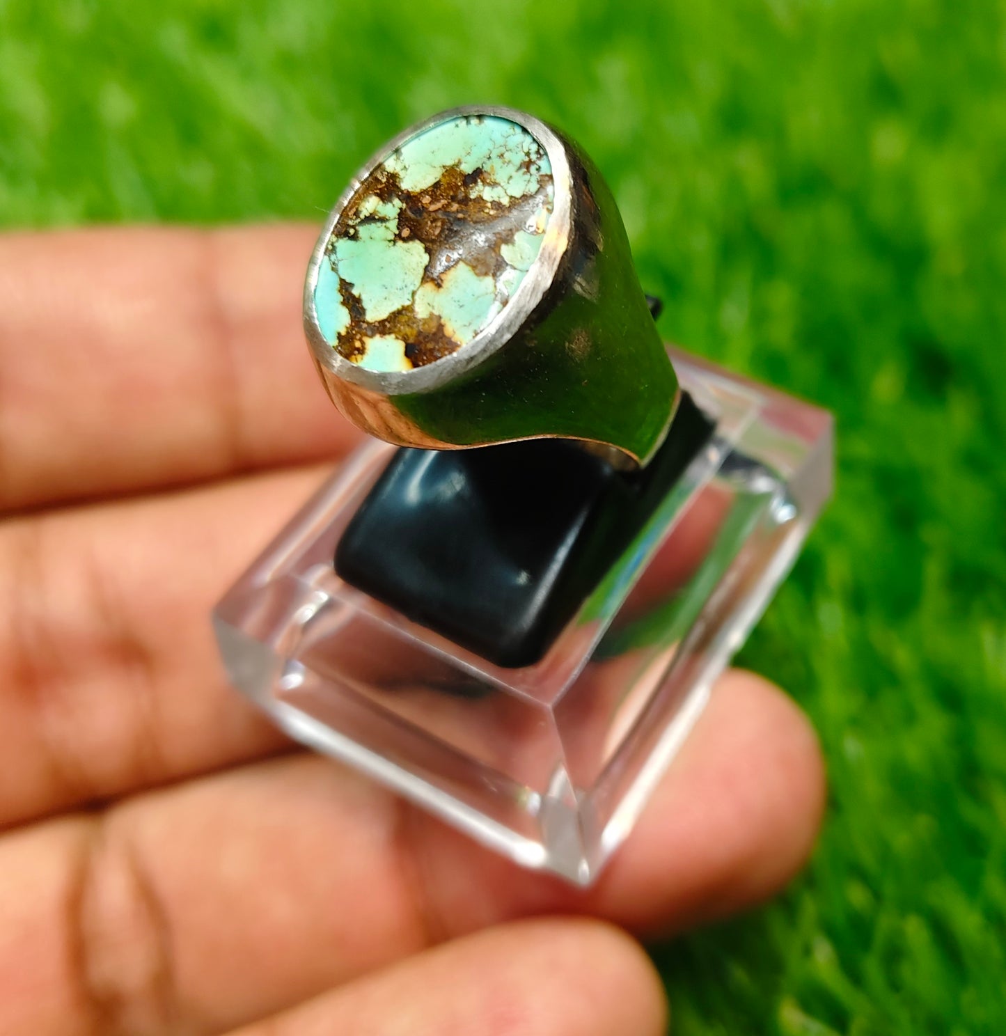 Spider web feroza Ring