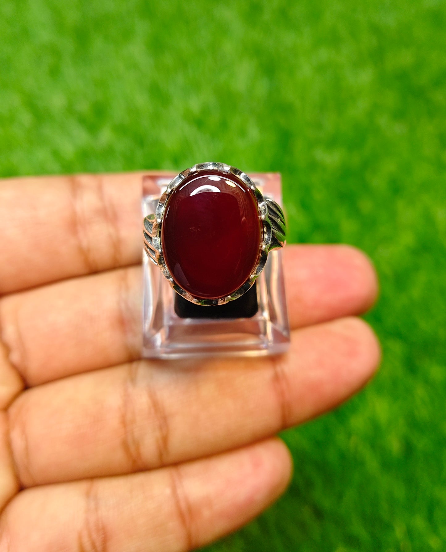 Yamni Aqeeq Ring