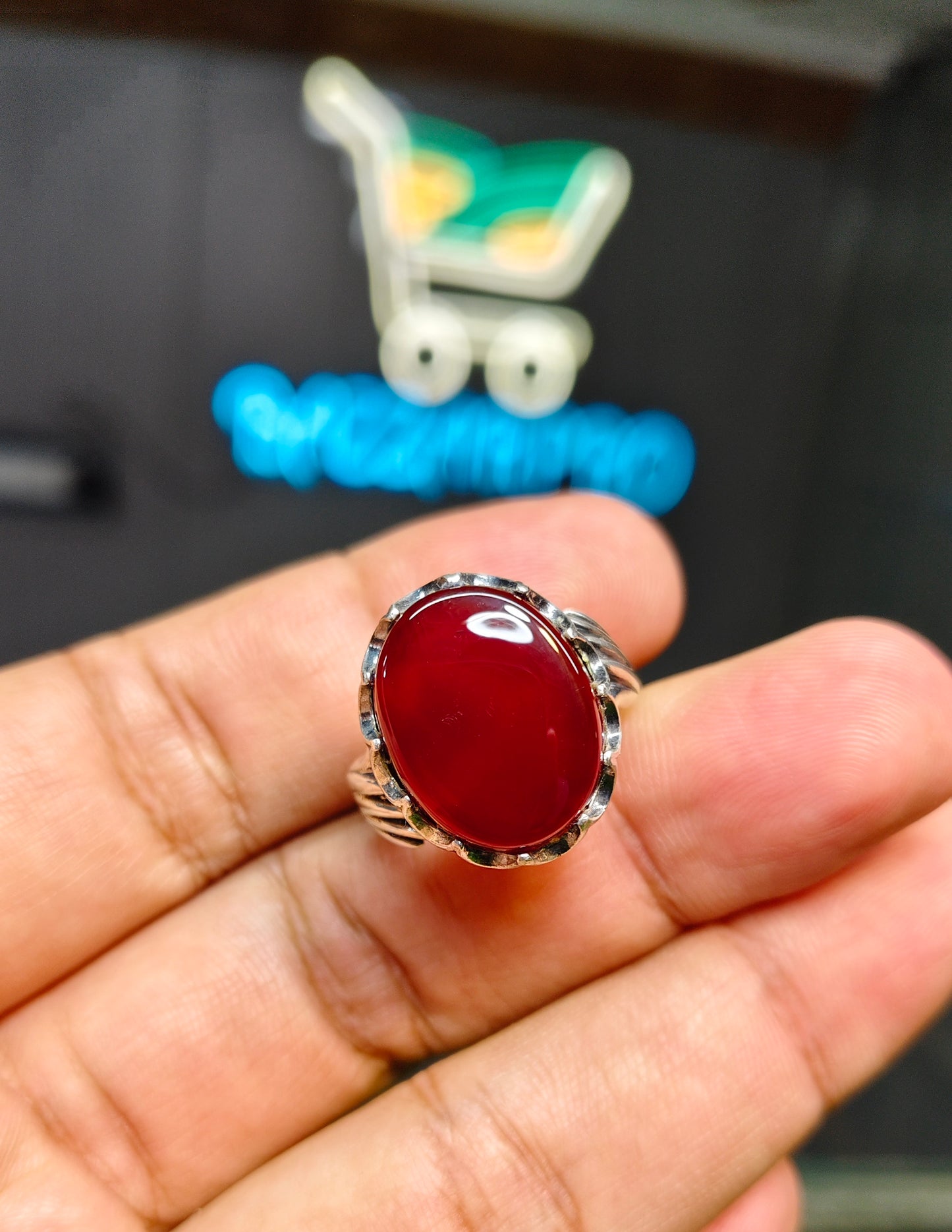 Yamni Aqeeq Ring