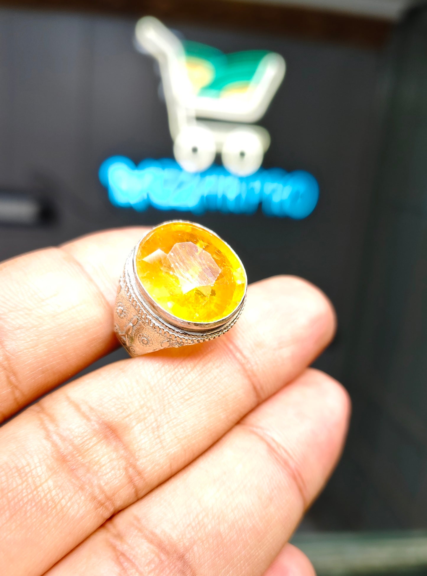 Indian Pukhraj Ring