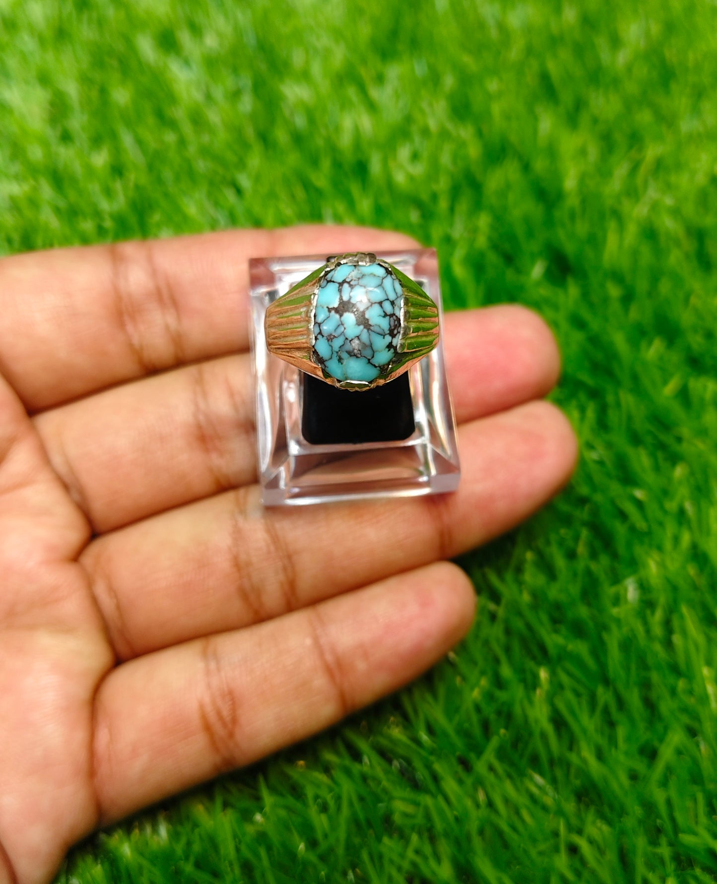 Spider web Feroza Ring