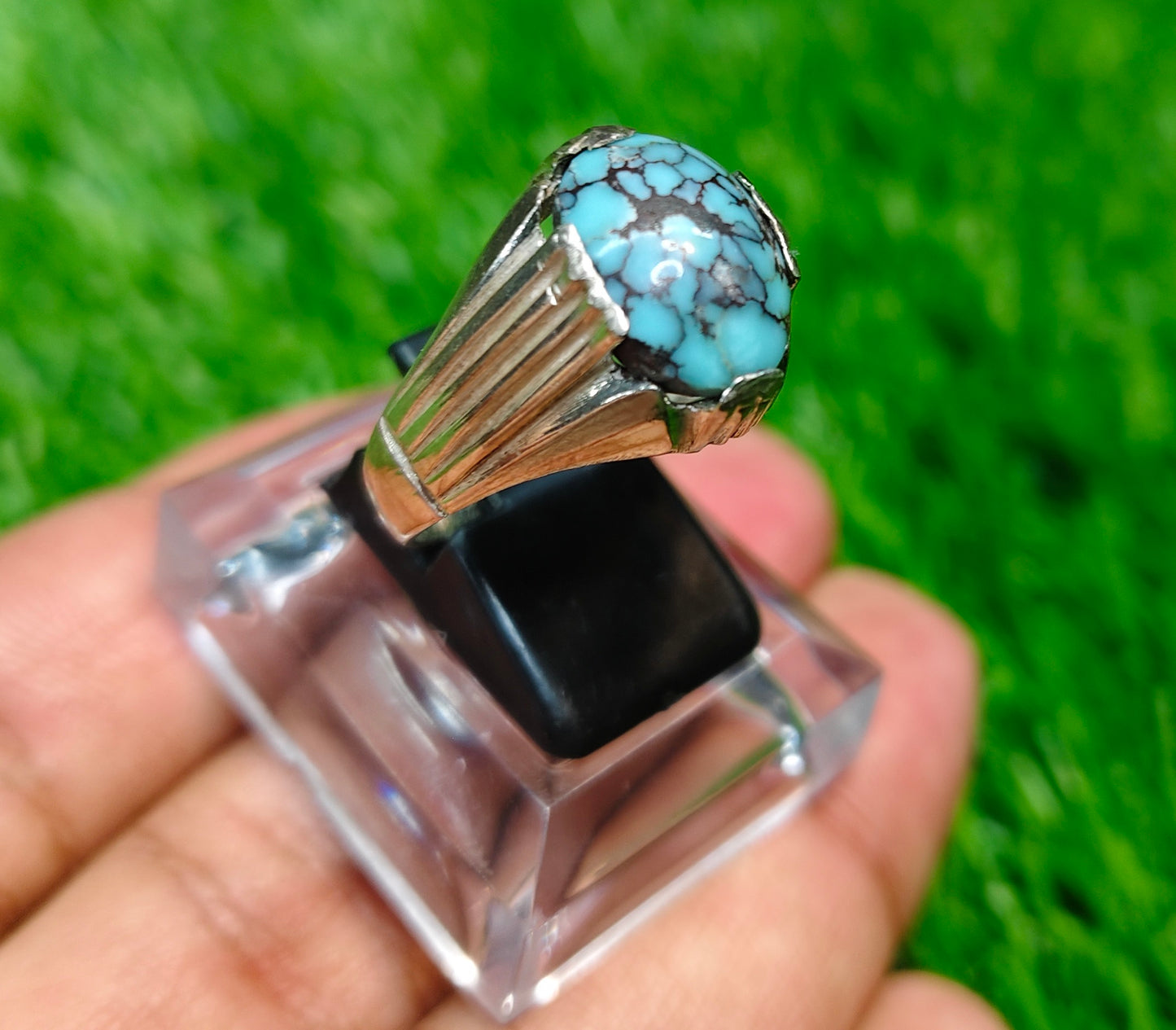 Spider web Feroza Ring