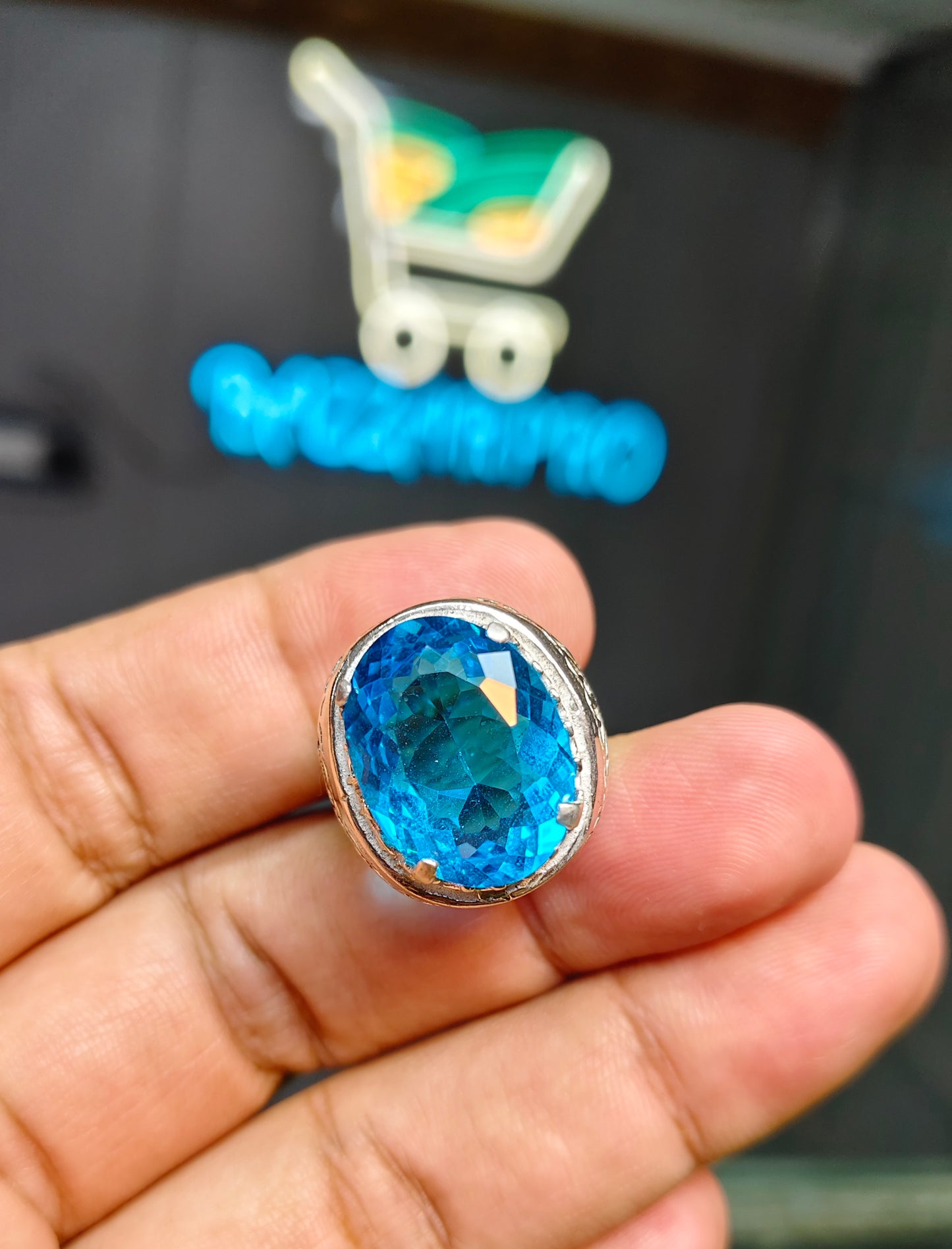Blue Topaz Ring