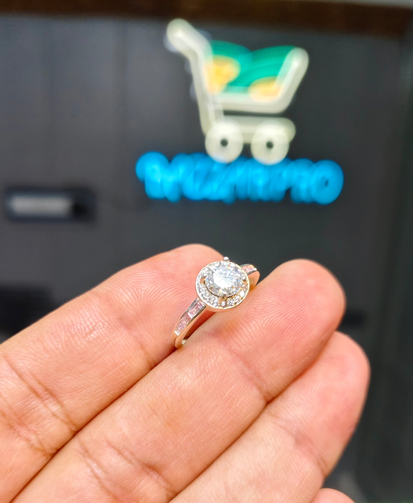 Moissanite Diamond Ring