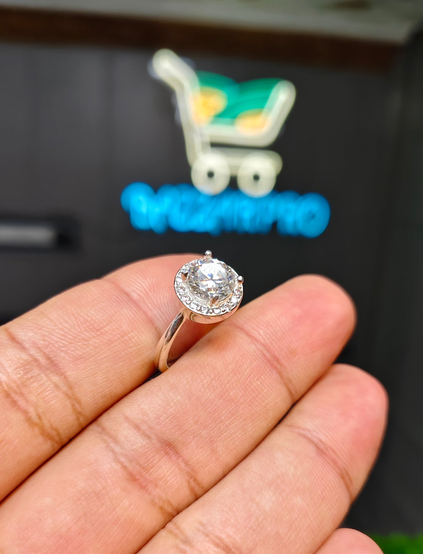Moissanite Diamond Ring