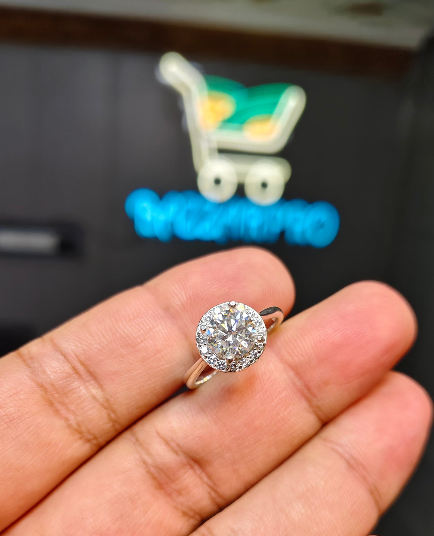 Moissanite Diamond Ring