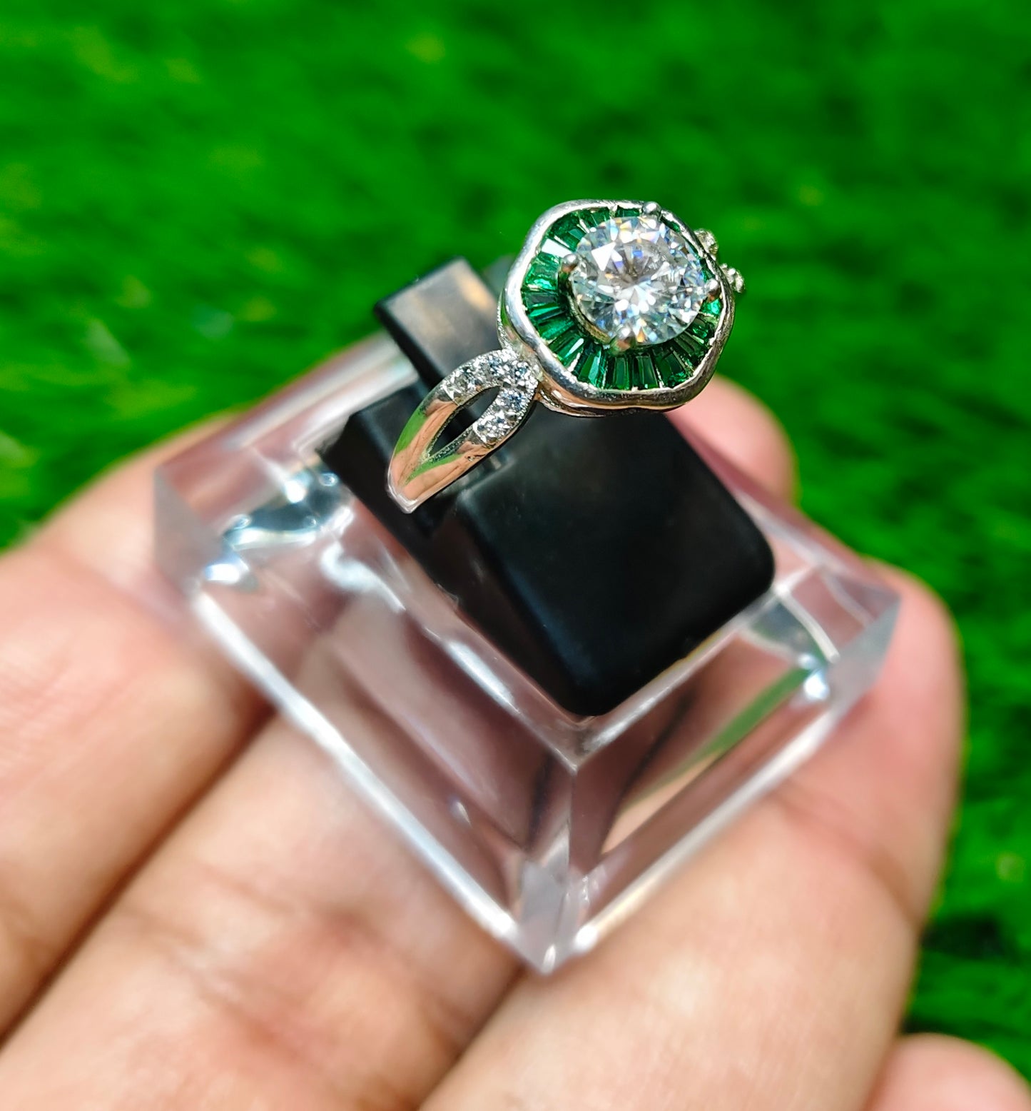 Moissanite Diamond Ring