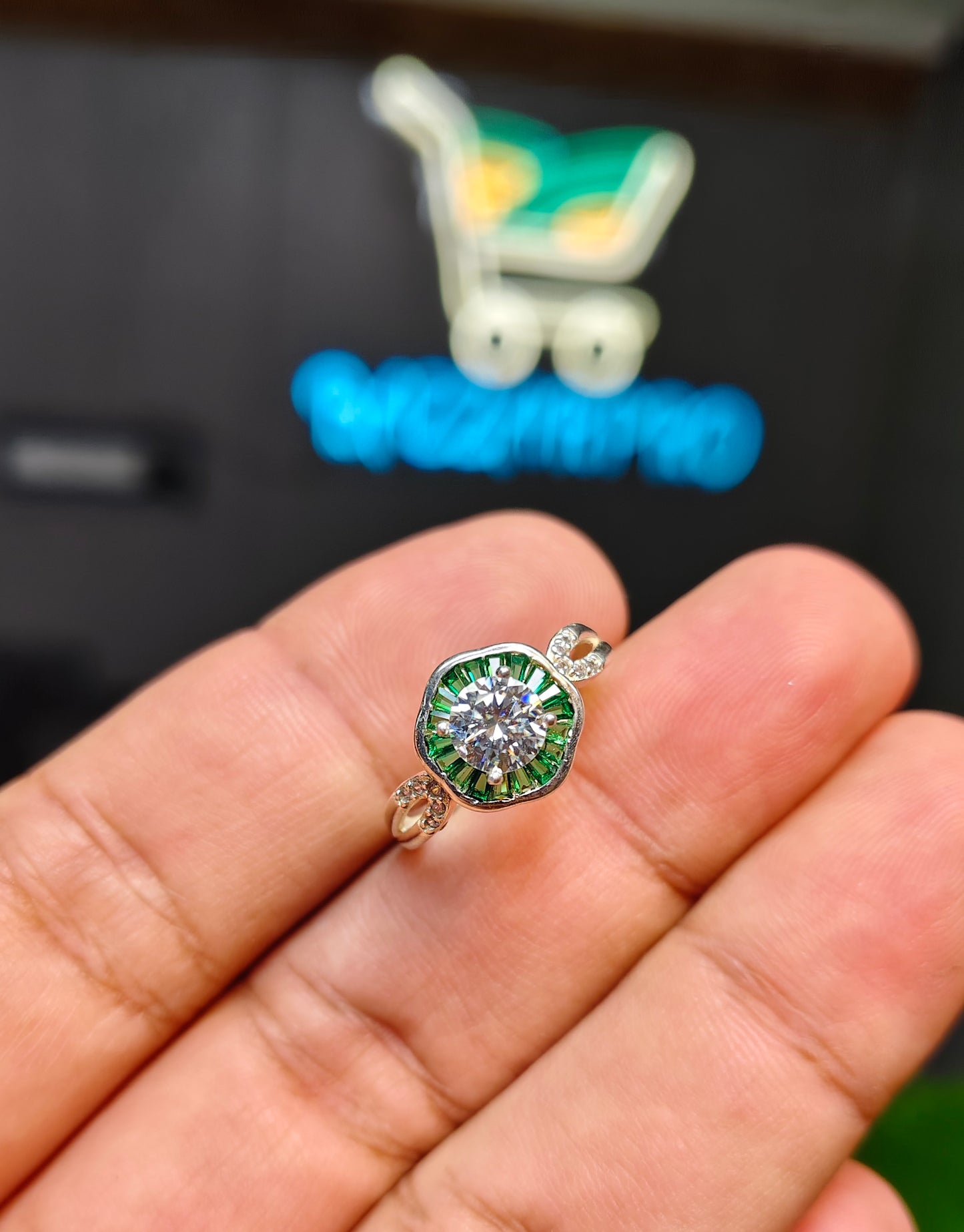 Moissanite Diamond Ring
