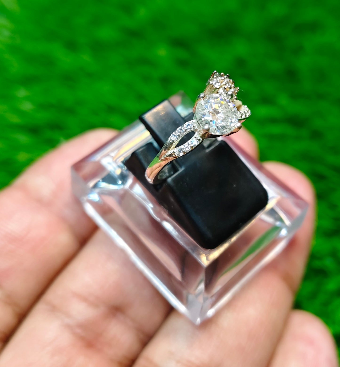 Moissanite Diamond Ring