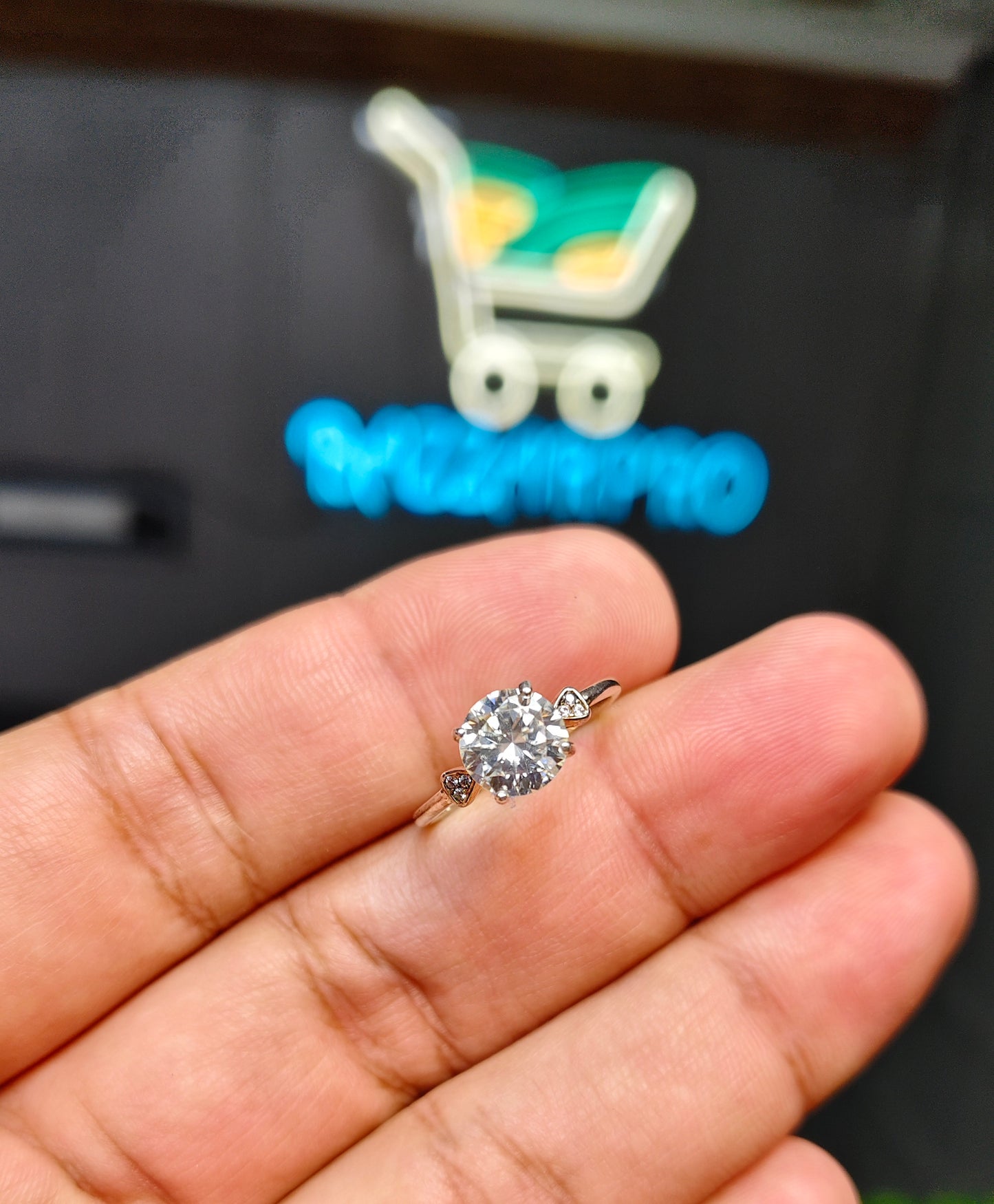 Moissanite Diamond Ring