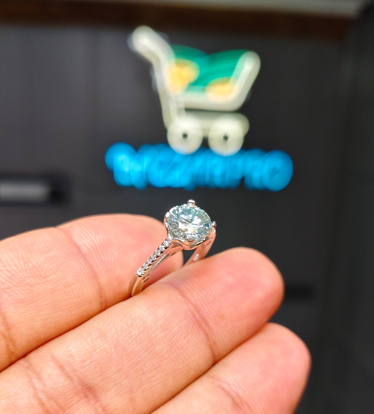 Moissanite Diamond Ring