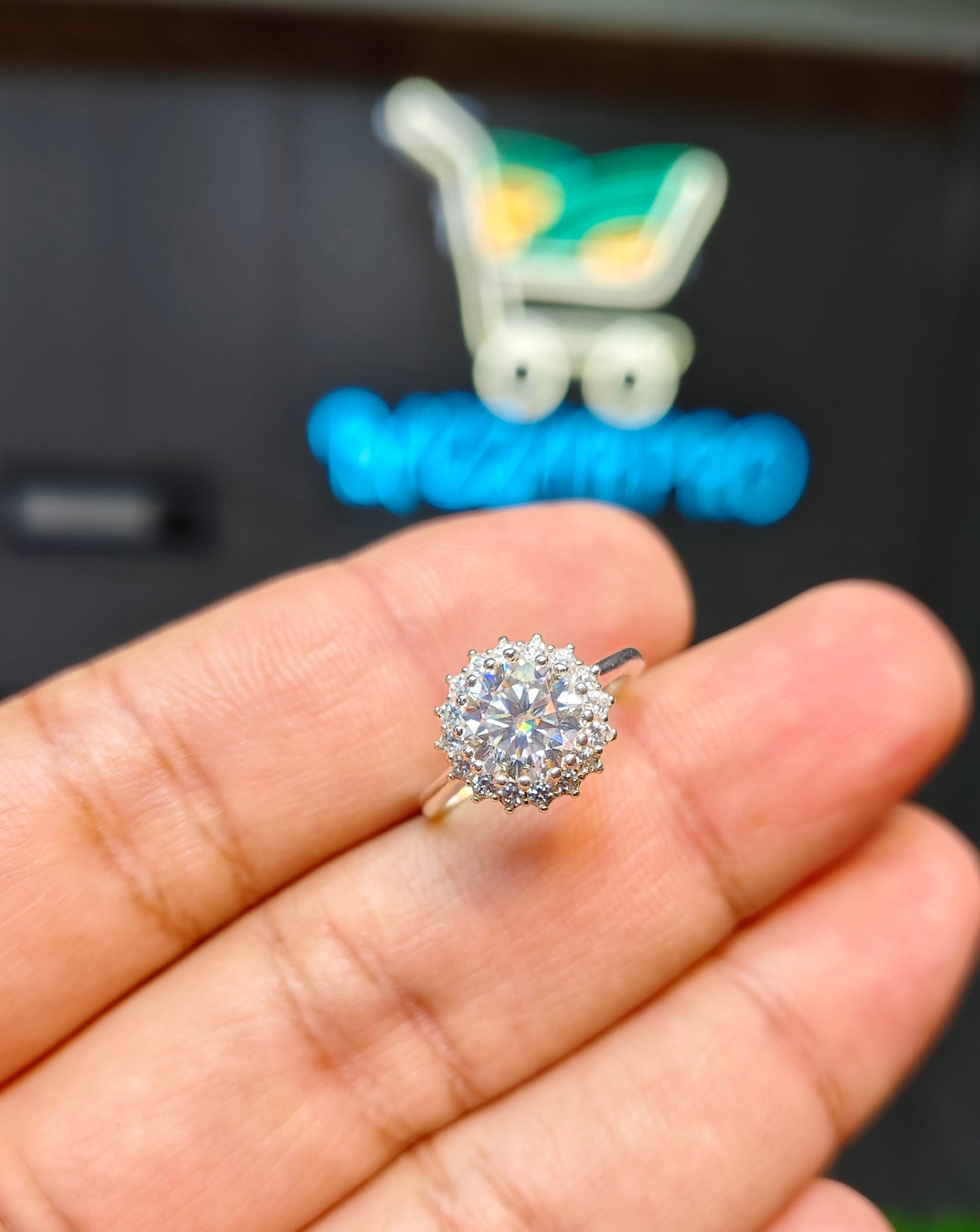 Moissanite Diamond Ring