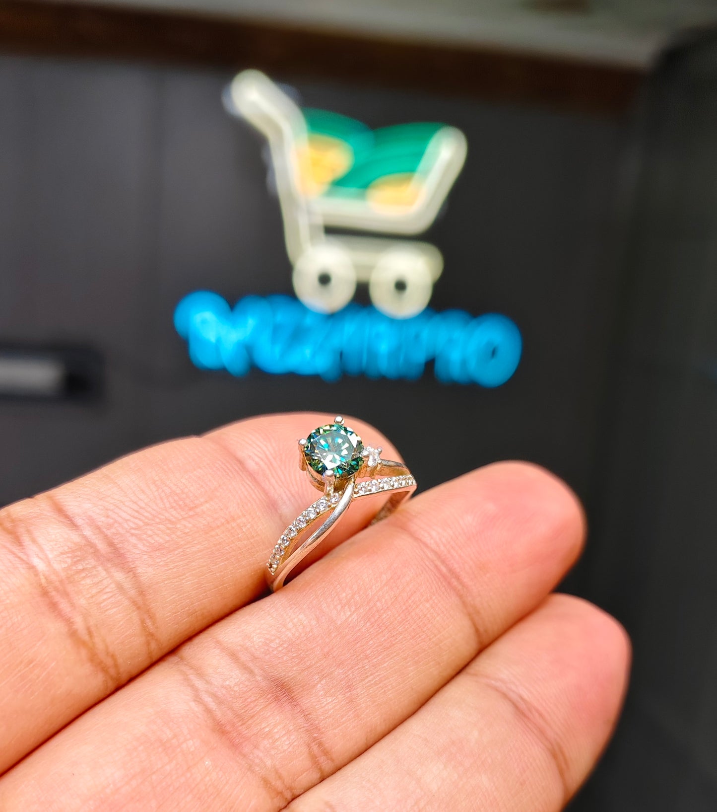 Moissanite Diamond Ring