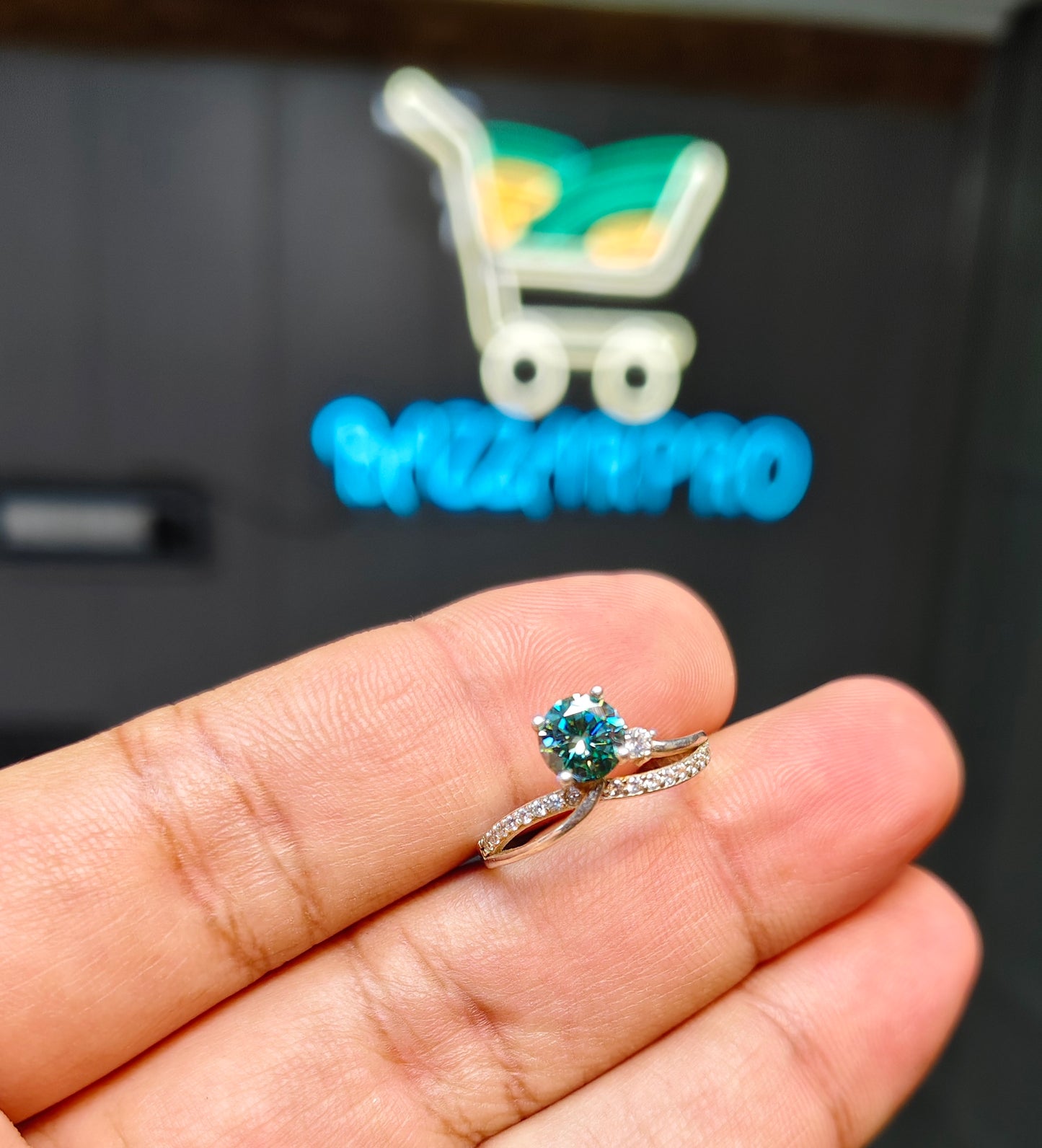 Moissanite Diamond Ring