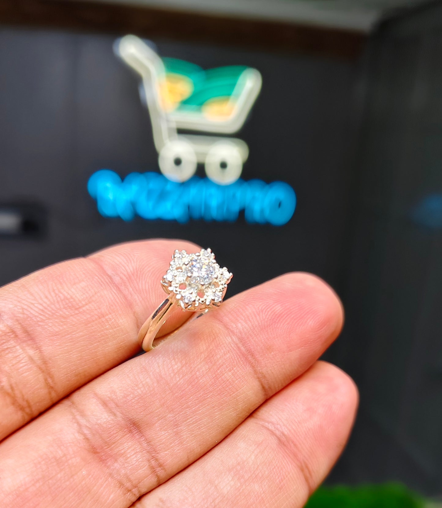 Moissanite Diamond Ring