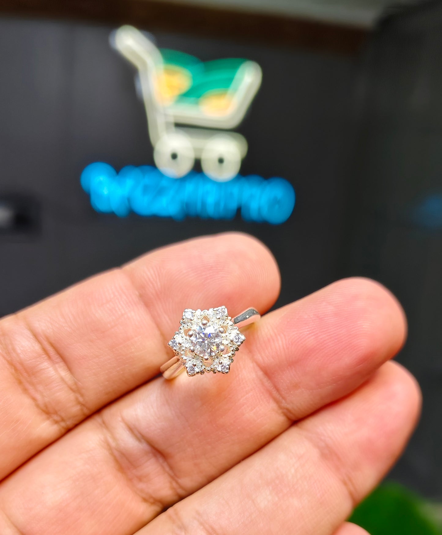 Moissanite Diamond Ring