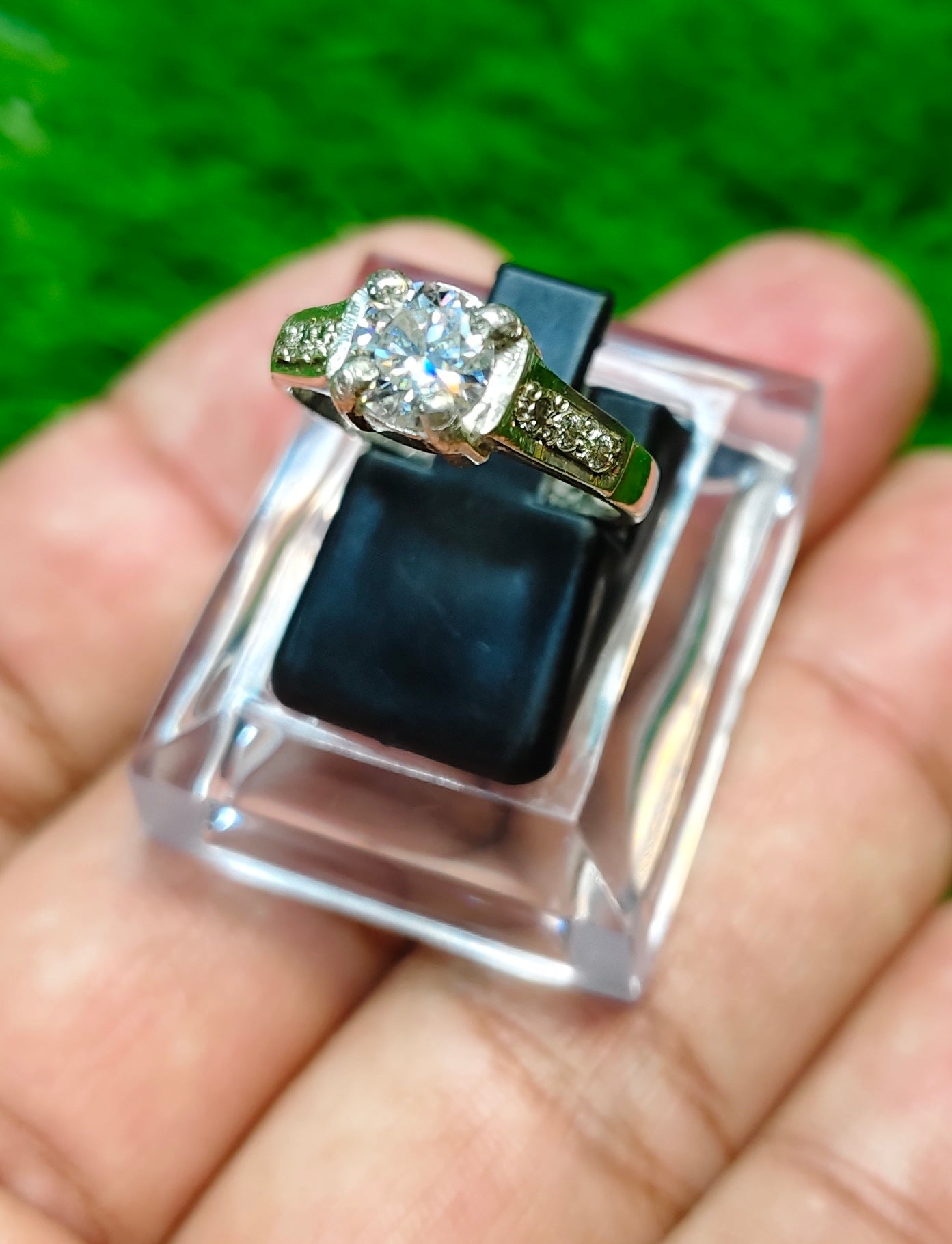 Moissanite Diamond Ring