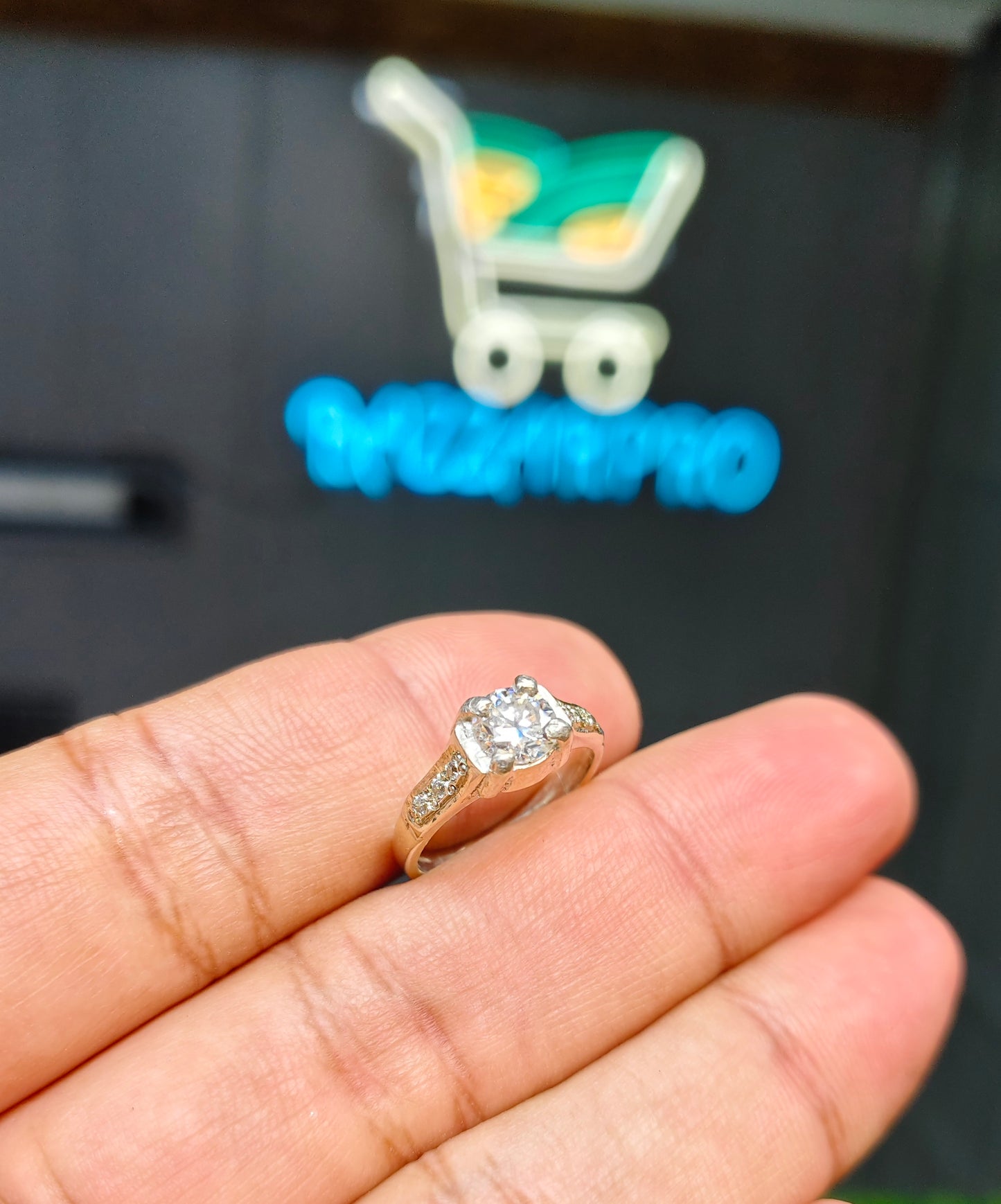 Moissanite Diamond Ring
