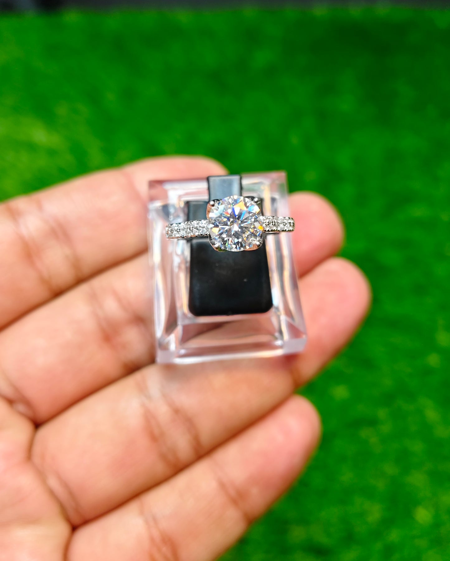 Moissanite Diamond Ring