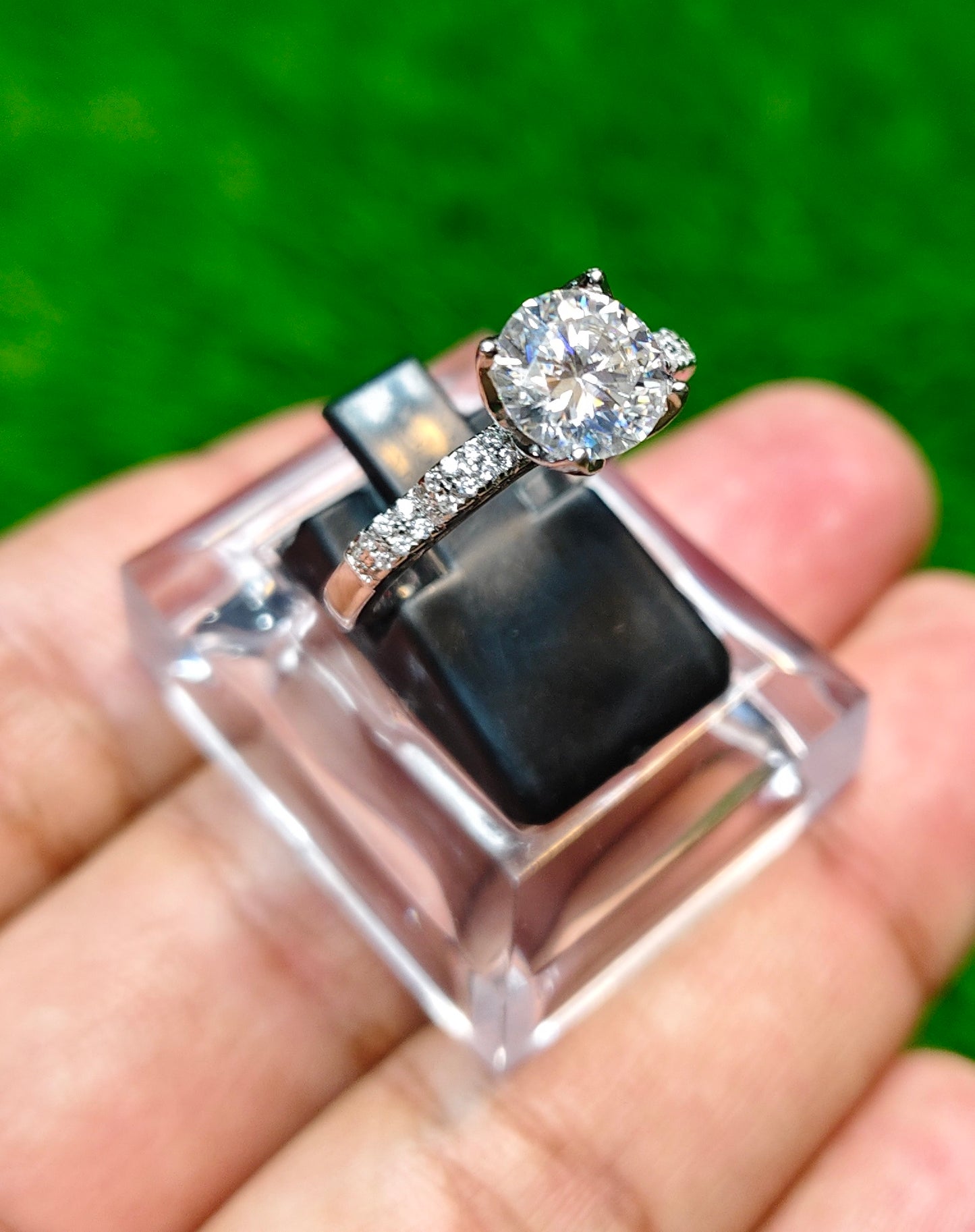 Moissanite Diamond Ring