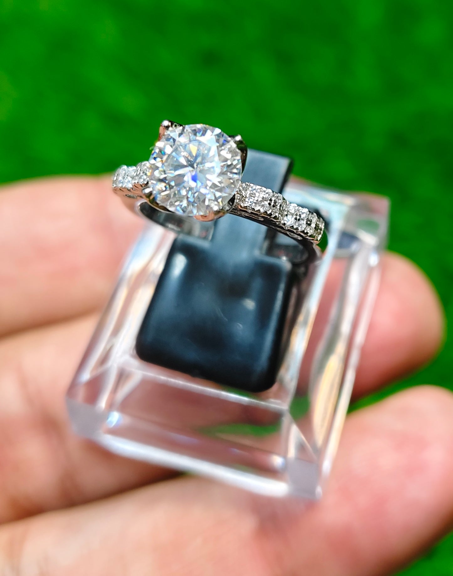 Moissanite Diamond Ring