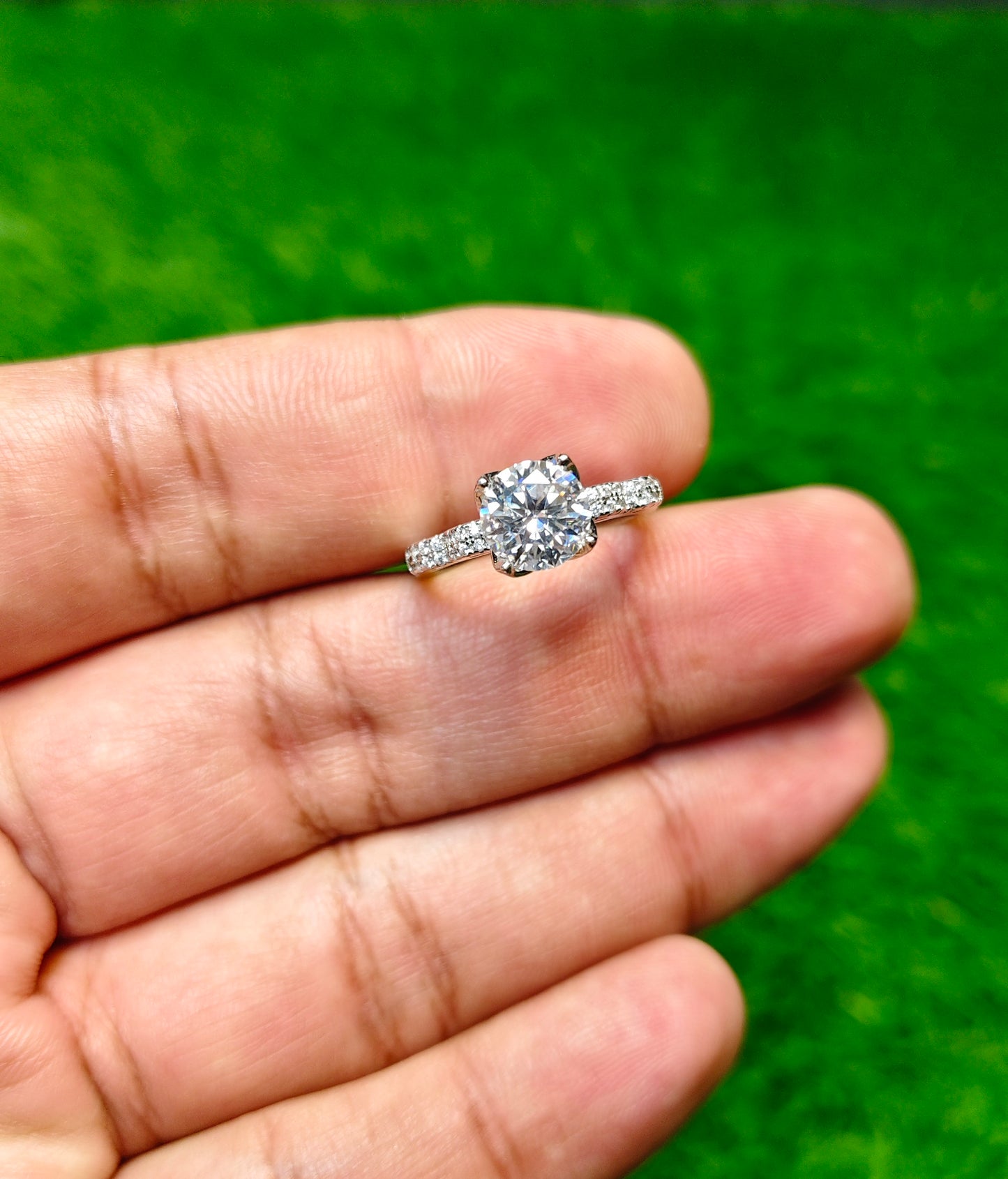 Moissanite Diamond Ring