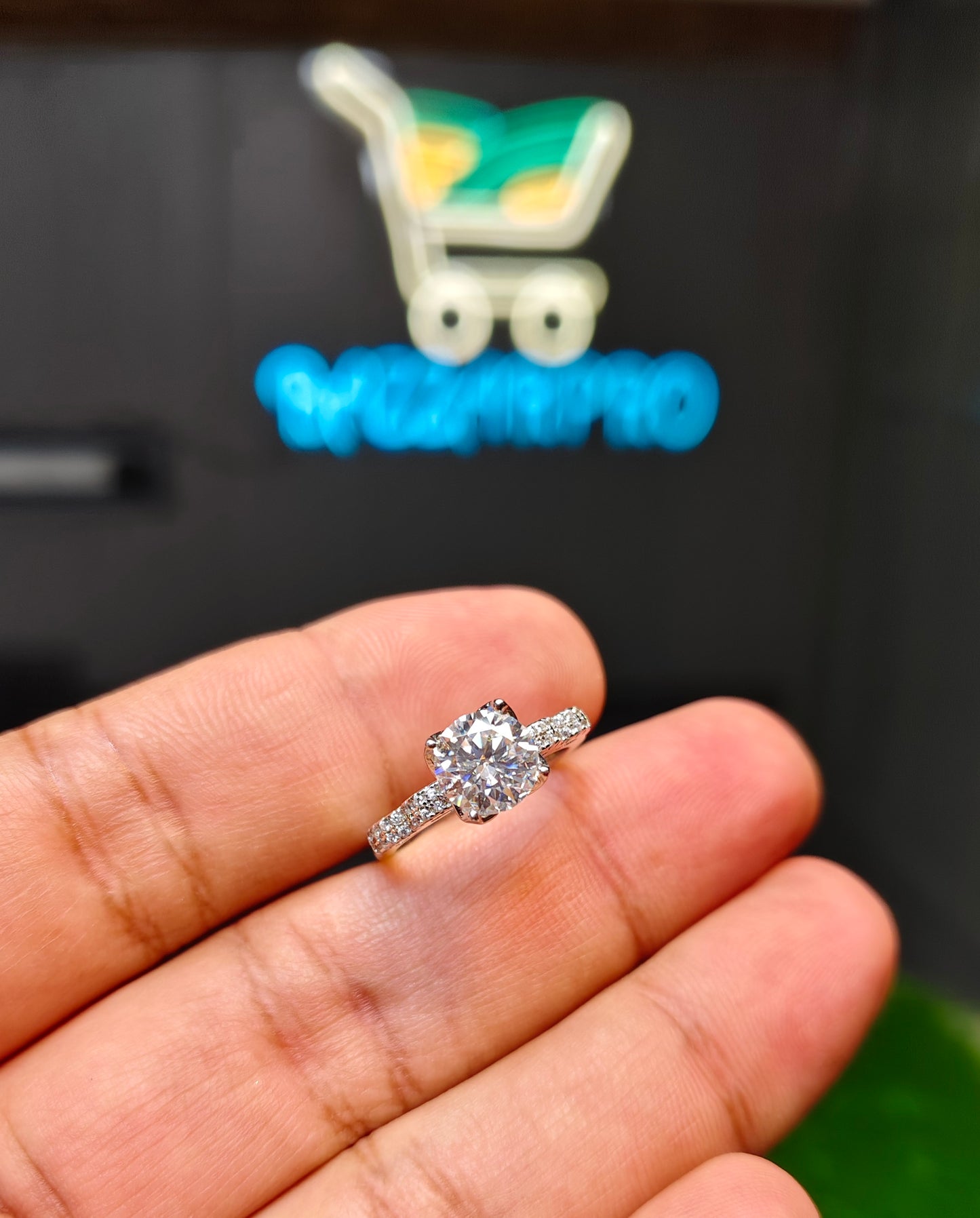 Moissanite Diamond Ring