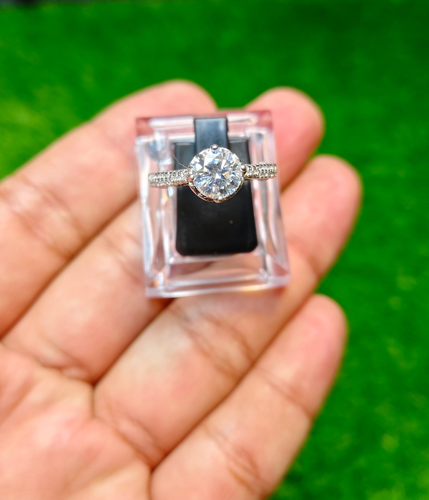 Moissanite Diamond Ring