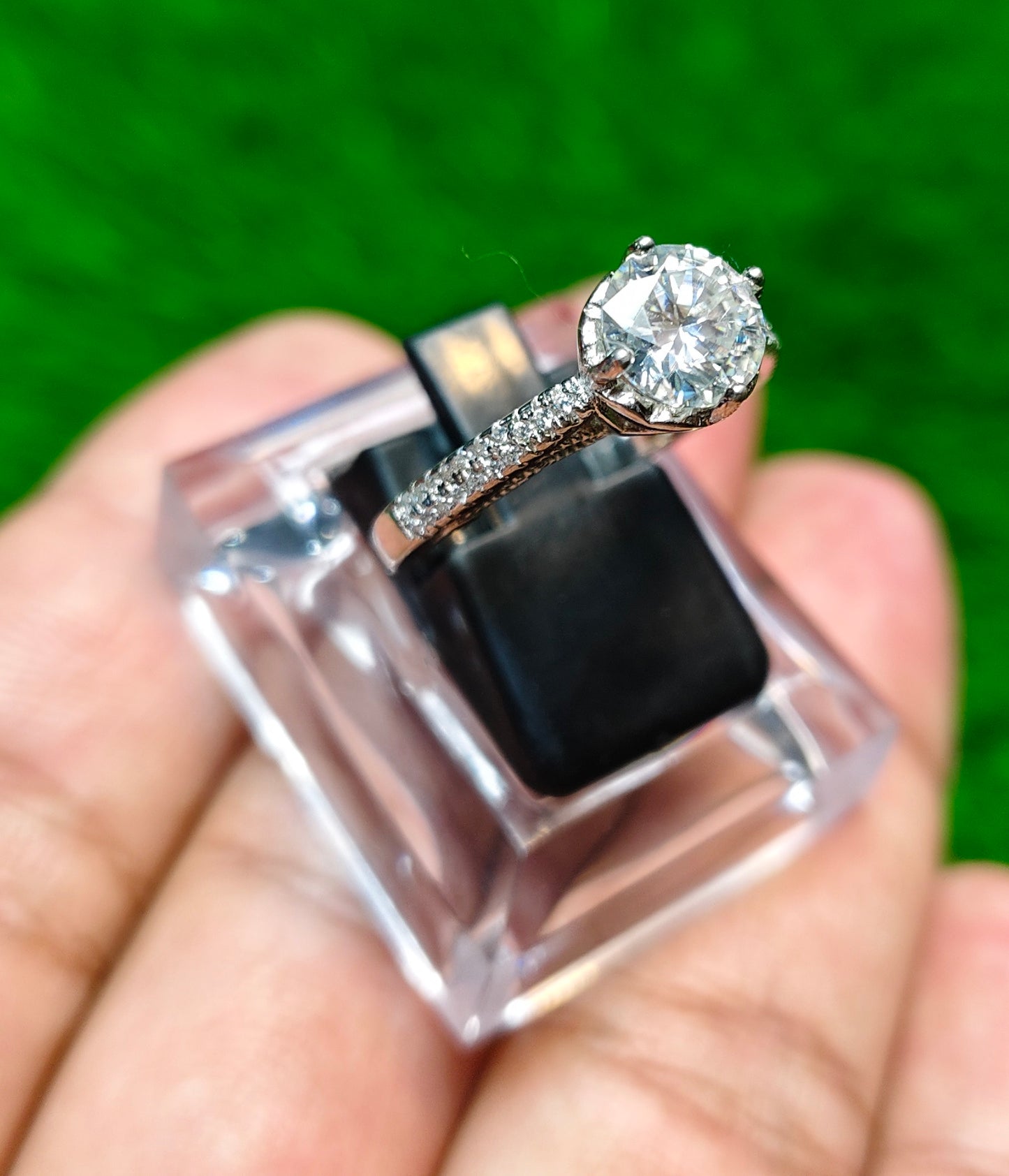 Moissanite Diamond Ring