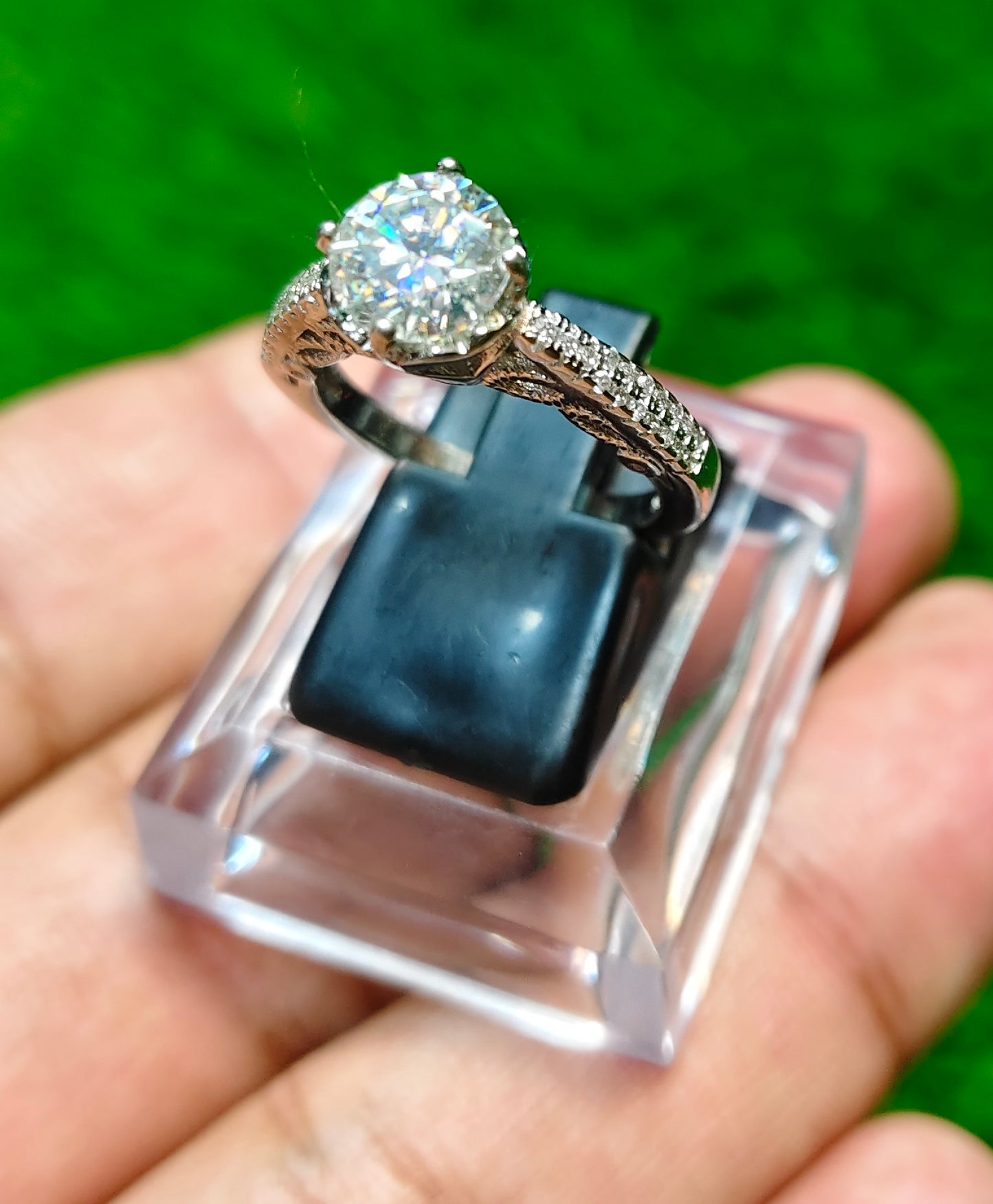 Moissanite Diamond Ring